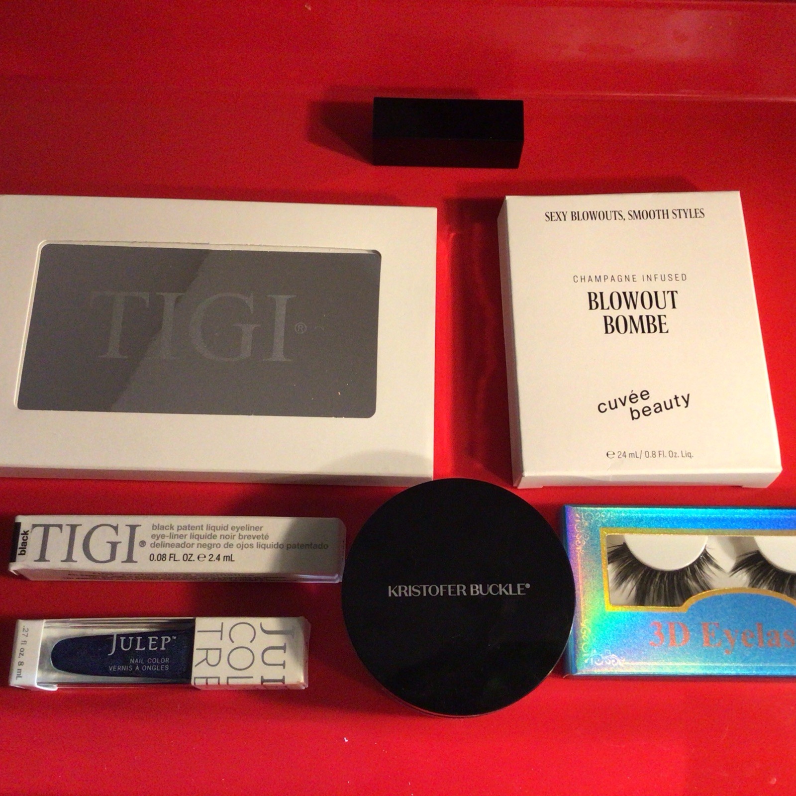 Lot Of 8 Makeup Product, Brand New, TIGI, Kristofer Buckle, Julep, 3D Eyelashes