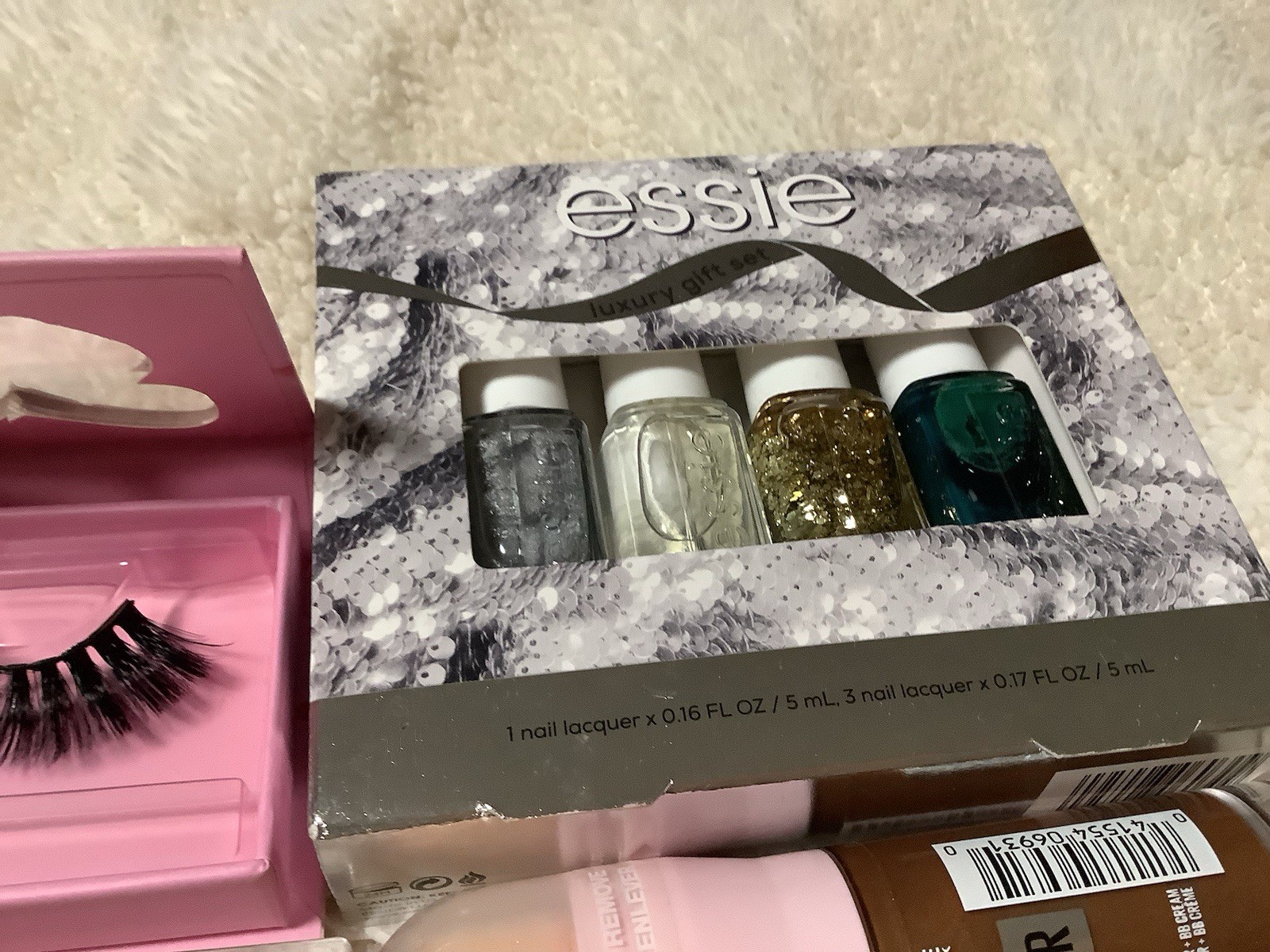 Essie, Maybelline Full Size Nail Polish, Lifter Gloss, Perfector, False Eyelash…