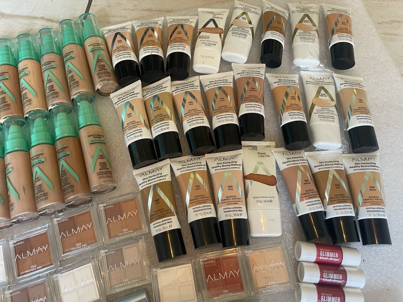 100 X Almay Mixed Makeup Lot Assorted Clean Lot View Photos Read Description!