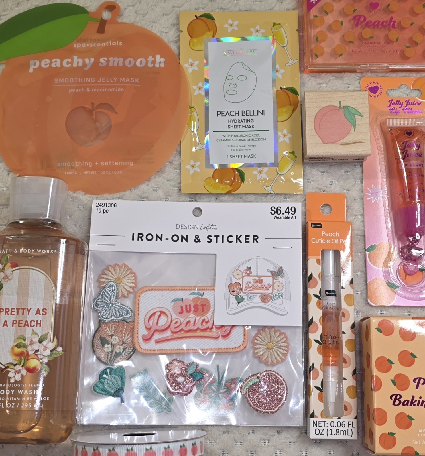 Peach 🍑 Lovers HUGE NEW GIFT LOT 10pc Revolution Beauty Peachy Baking Powder