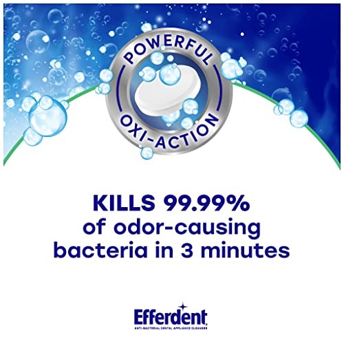 Efferdent Denture & Retainer Cleaner Tablets, Minty Fresh, 126 Count