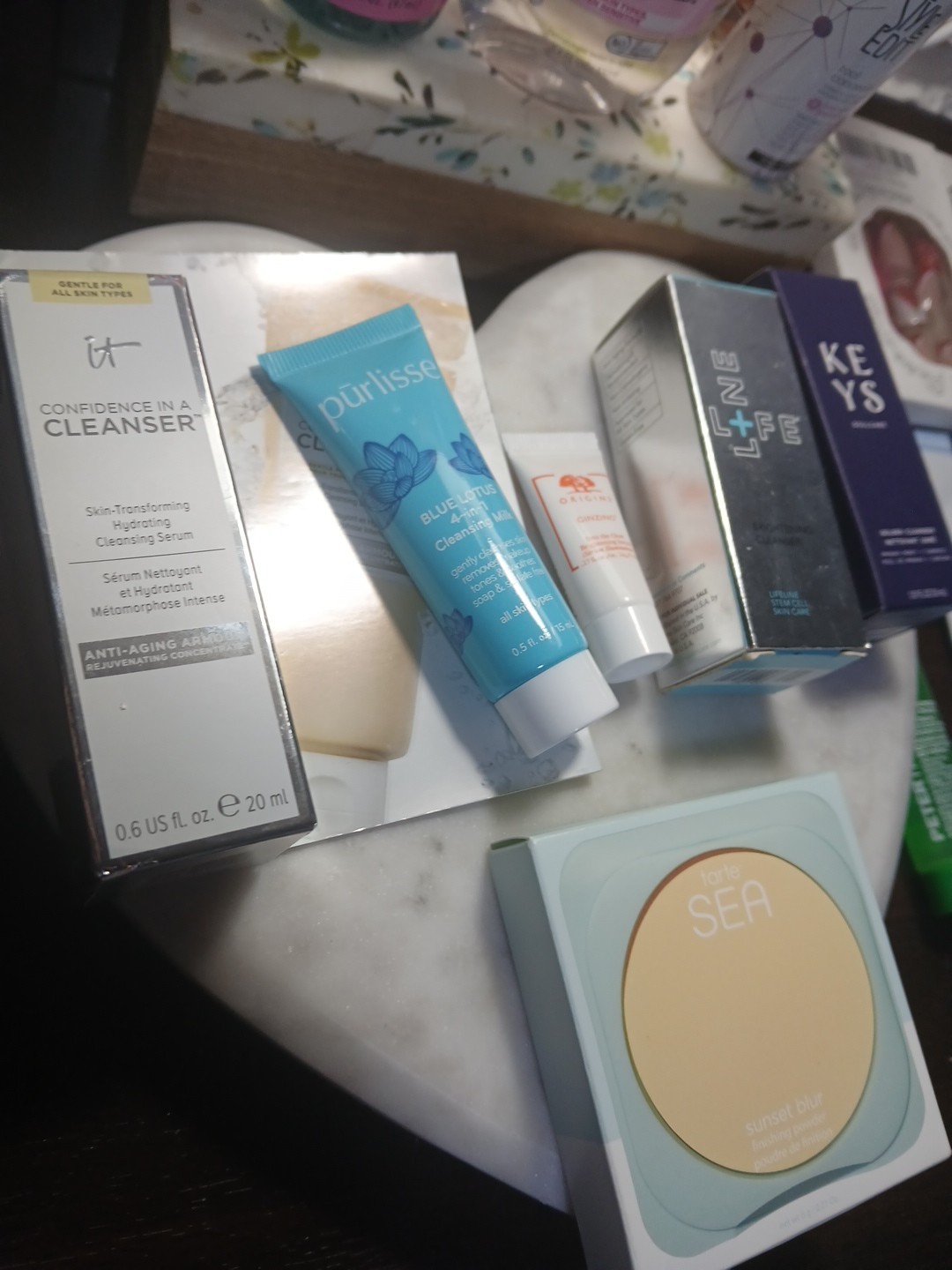 Makeup + Skincare Lot everything pictured Tarte Lancome Full Sz + Minis