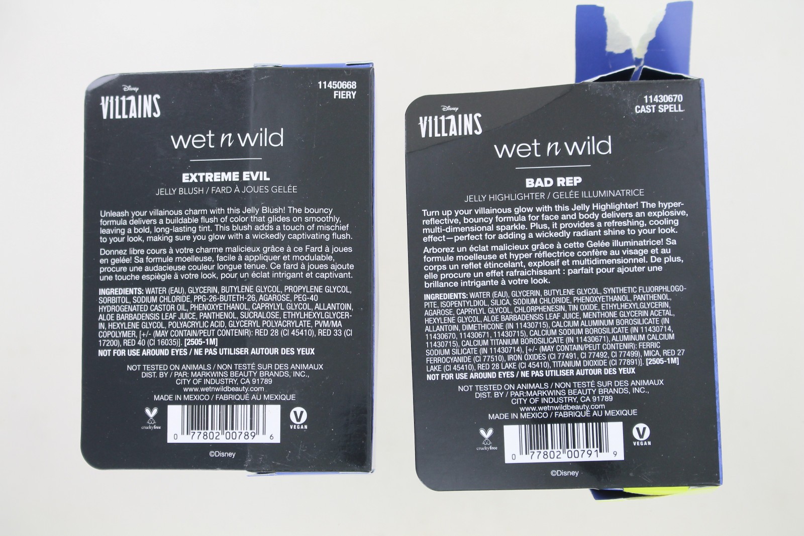 New Wet N Wild Disney Villains Lot – Maleficent – Bag, Lip, Blush, Highlighter