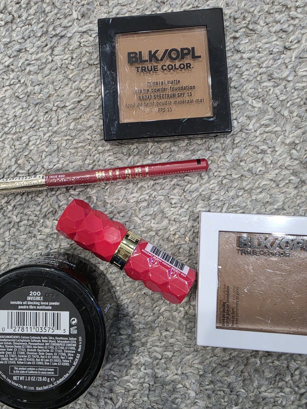 Milani BLK/OPL Ardell Makeup Lot Matte SPF 15 Waterproof Mascara Lipstick