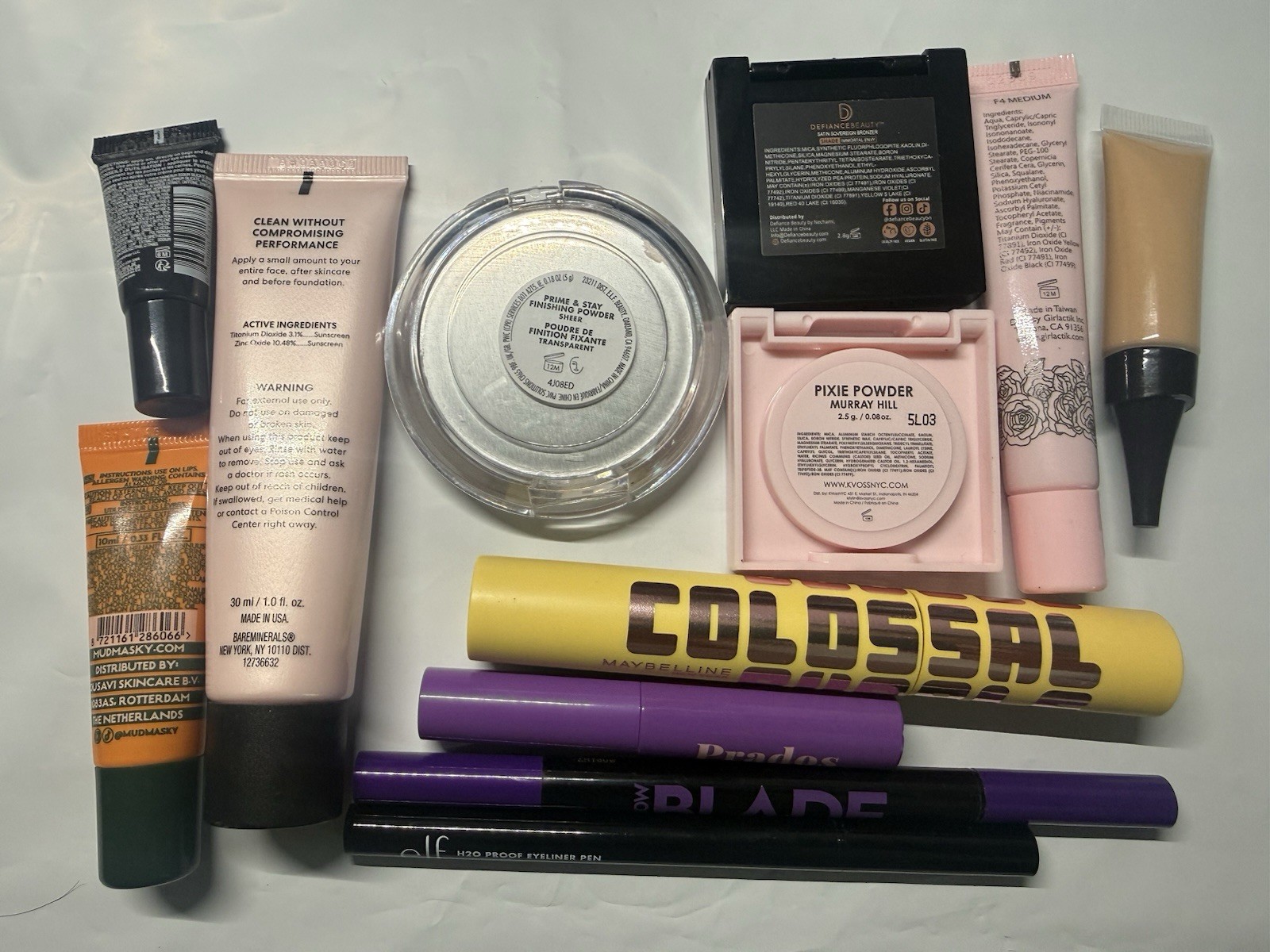 💋NEW Makeup Bundle Lot e.l.f Maybelline Prados BareMinerals Urban Decay NWOB 💄
