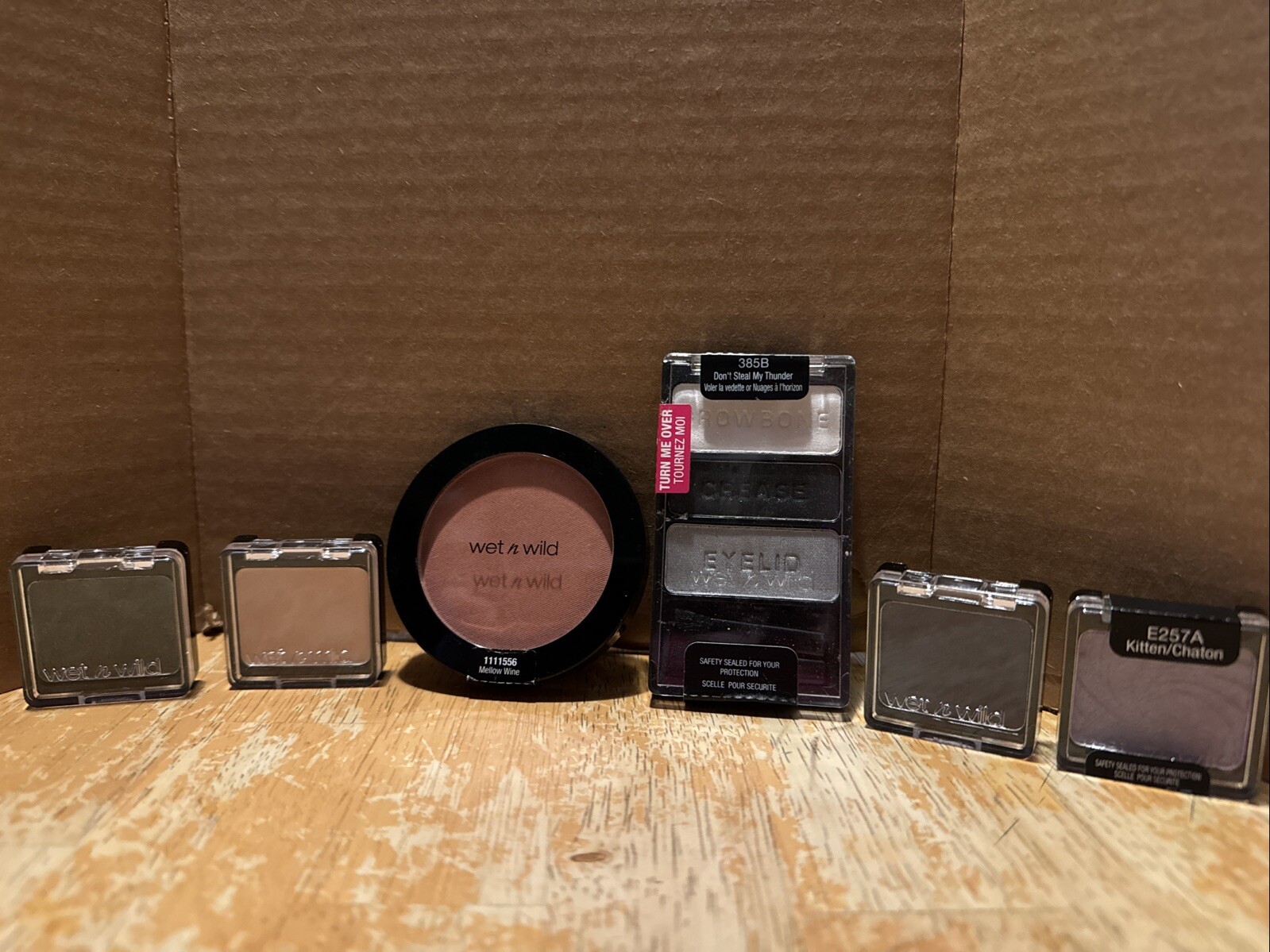 Wet N Wild Makeup LOT OF 6 NEW Blush & Eyeshadow Wine Coloricon Kitten Shimmery