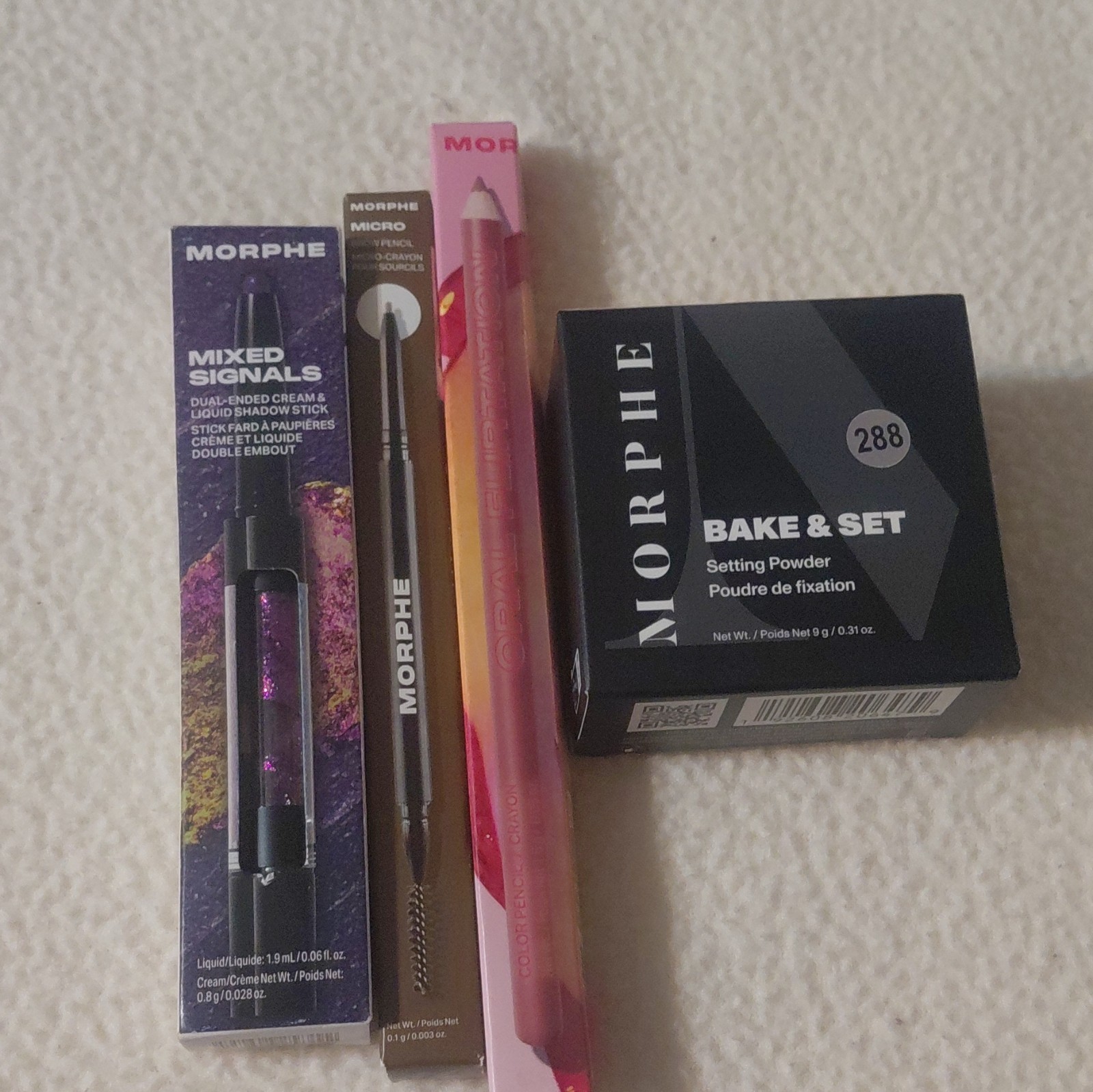 Morphe Makeup Lot Mixed Signals Shadow Stick Brow + Lip Pencil Setting Powder