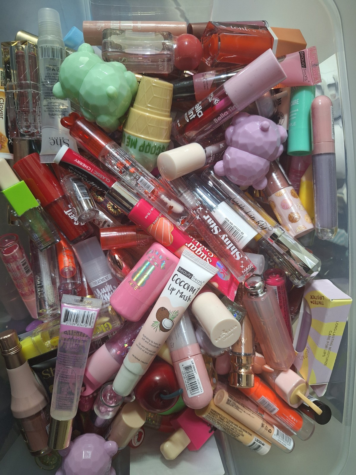 5 Pack Assorted Hydrating Lip Products Mixed Lot – Full Size, Travel Size