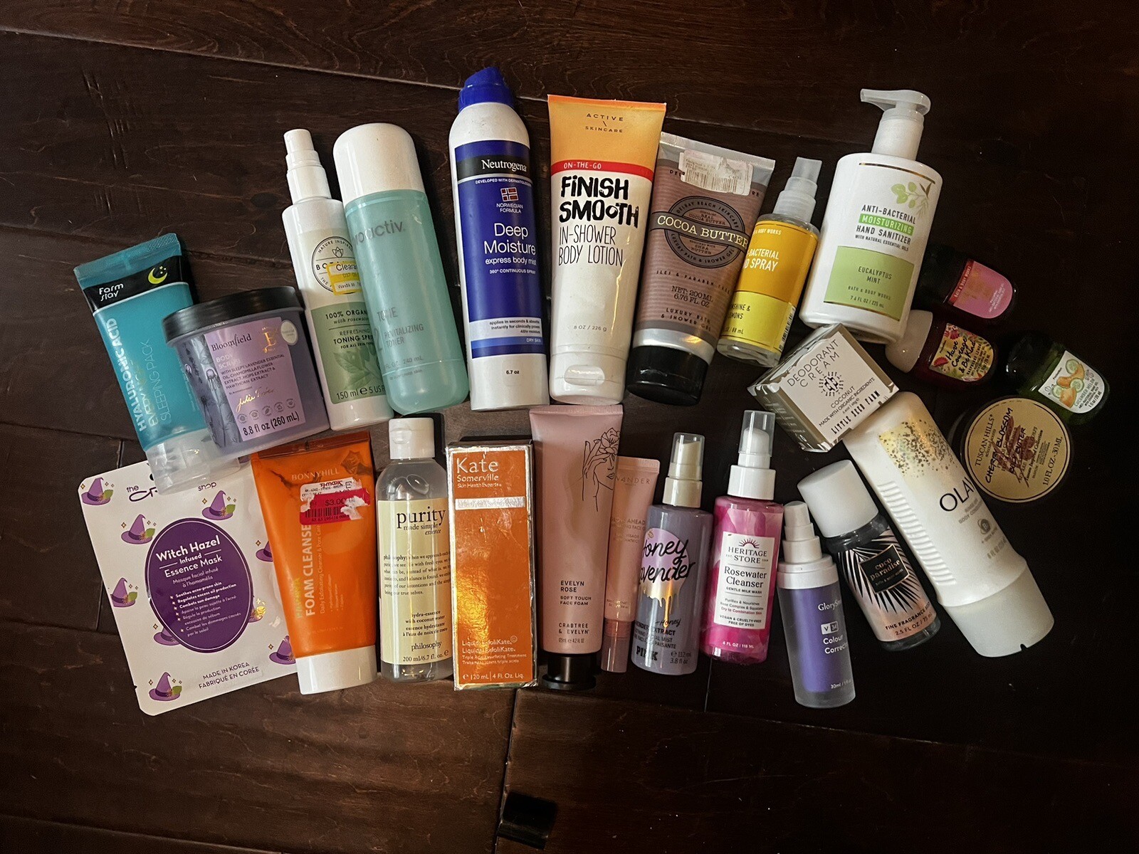 🔥 HUGE FULL SIZED BEAUTY SKINCARE MIXED HIGH END LOT KATE PHILOSOPHY, & MORE