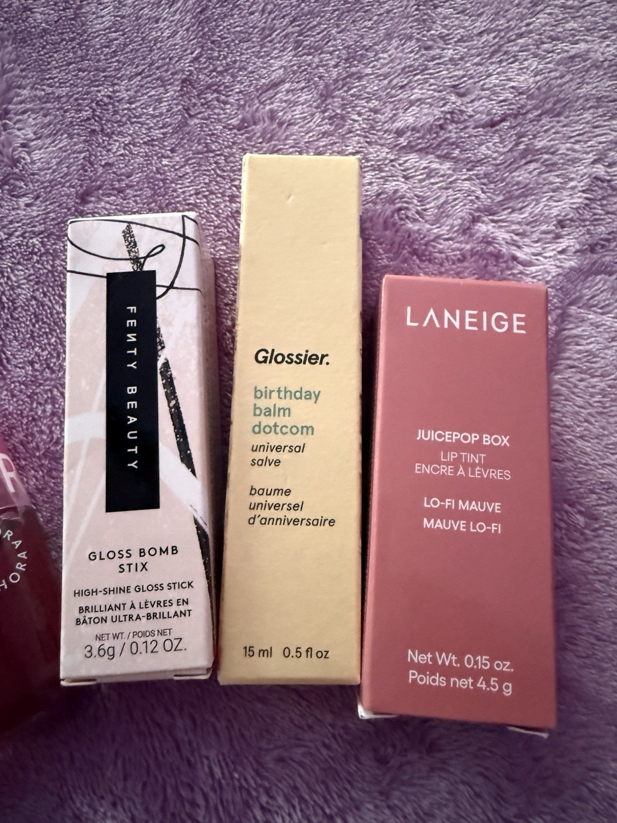 Fenty Beauty Glossier Laneige Lip Products Mixed Lot Full Size