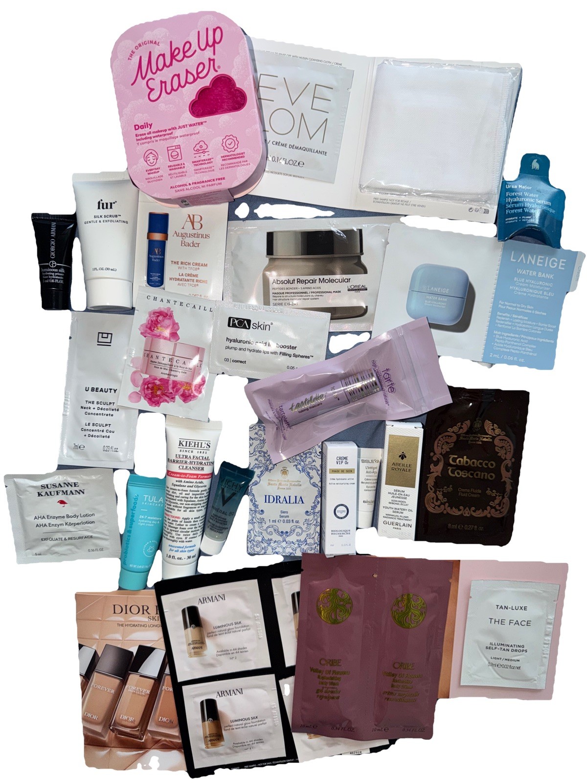 Luxury Beauty Box 24 Pc Armani Dior Kiehl’s Sisley Guerlain Augustinus Bader NEW