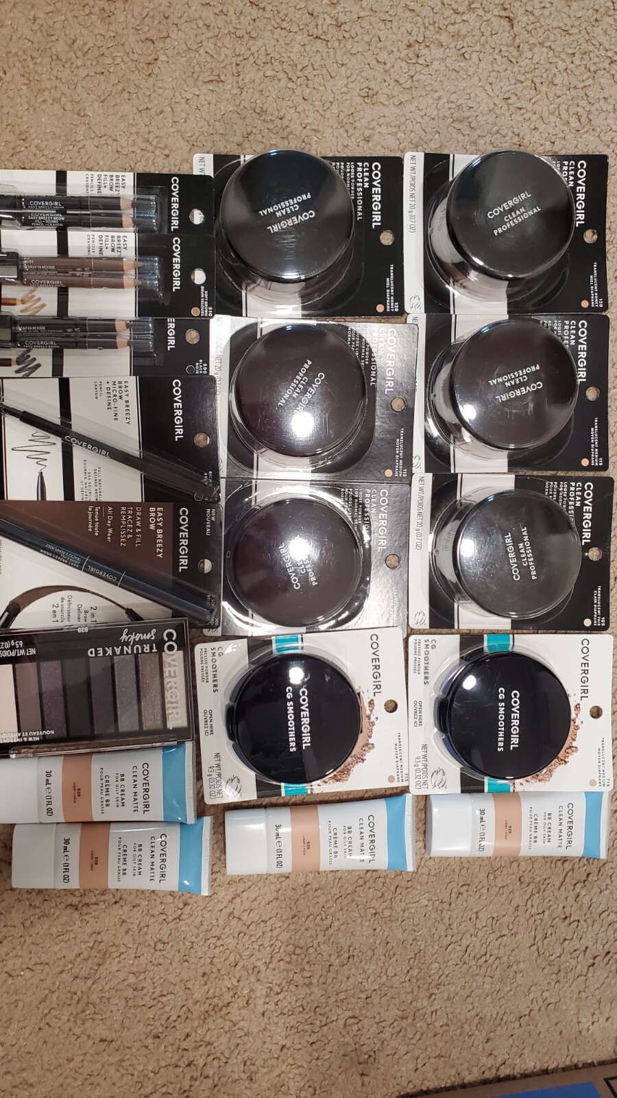 Mixed Lot 15pcs Makeup+Skincare (Neutrogena, Revlon, Covergirl, L’Oréal, Olay..)