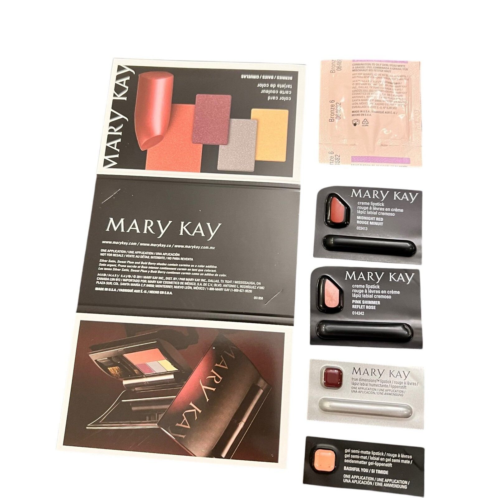 Mary Kay Lot Assorted Samples New & Discontinued Colors Single Use Travel #107