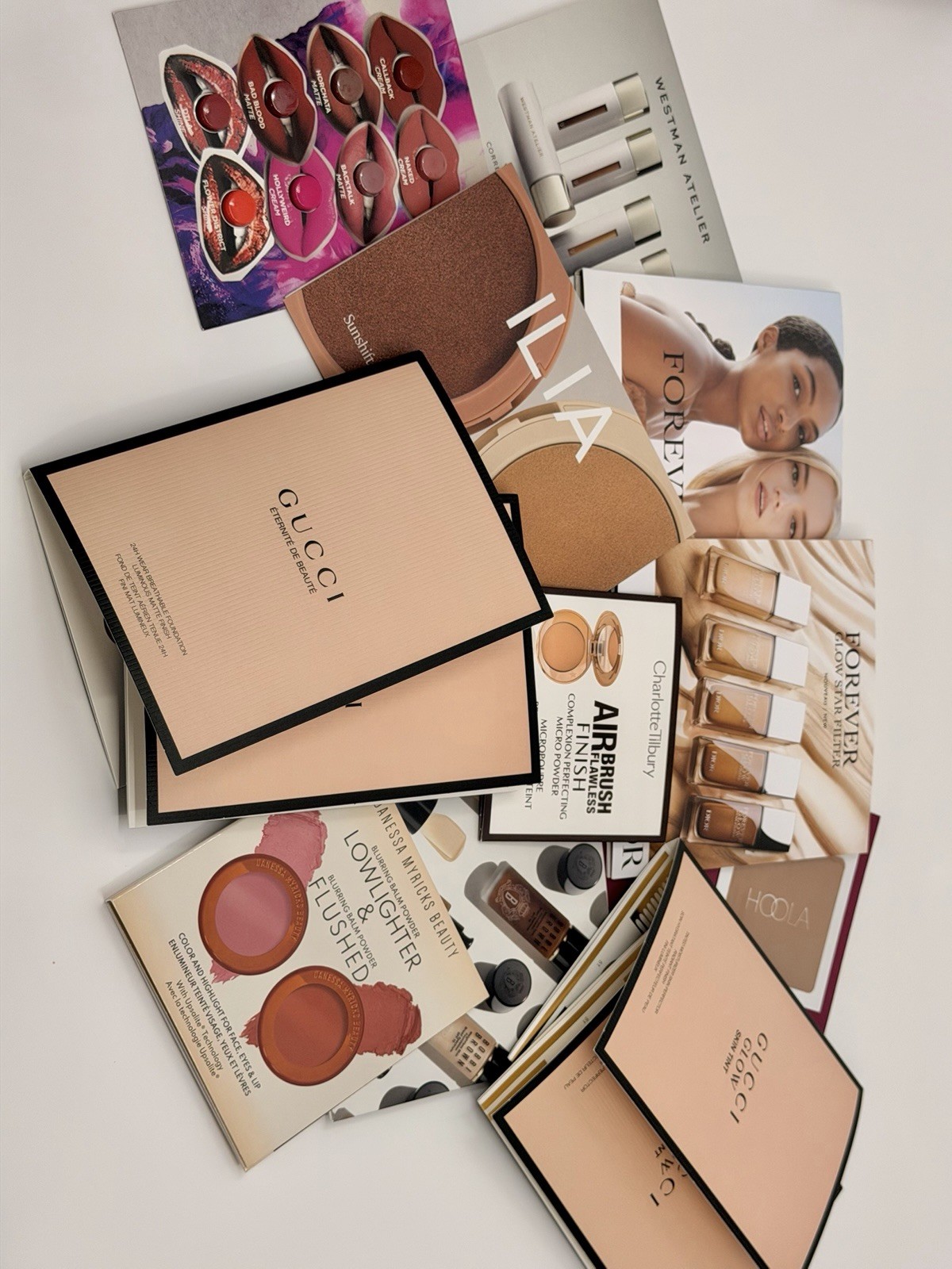Lot of Makeup Samples High End Sephora Ulta Gucci Ilia Charlotte Tilbury + More