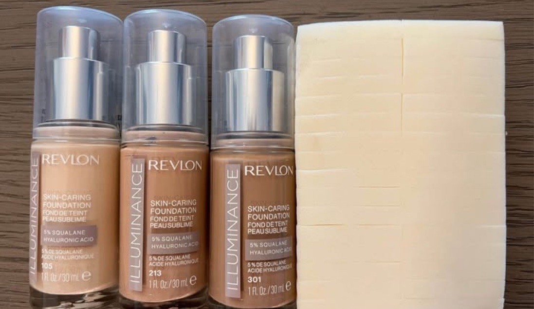 ✨ *NEW* Lot of 14 Revlon Illuminance Skin-Caring Foundation & Gel Serum Bundle
