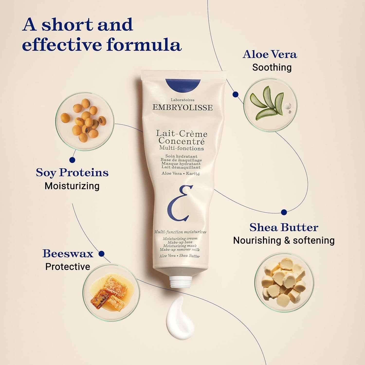 Embryolisse Lait-Crème Concentré, Face Cream & Makeup Primer – 1.01 fl.oz. –