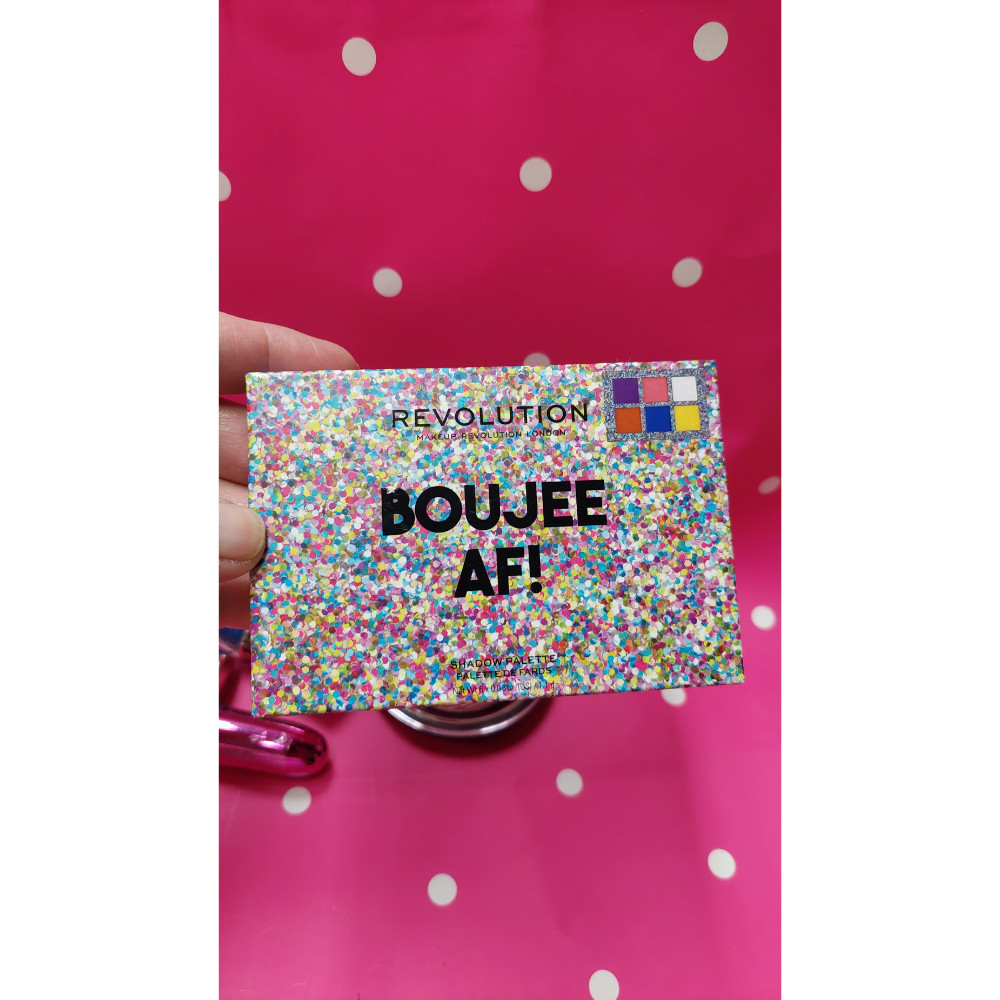 Revolution Boujee AF Eyeshadow Palette Glitter Finish Vibrant 5 Piece Bundle New