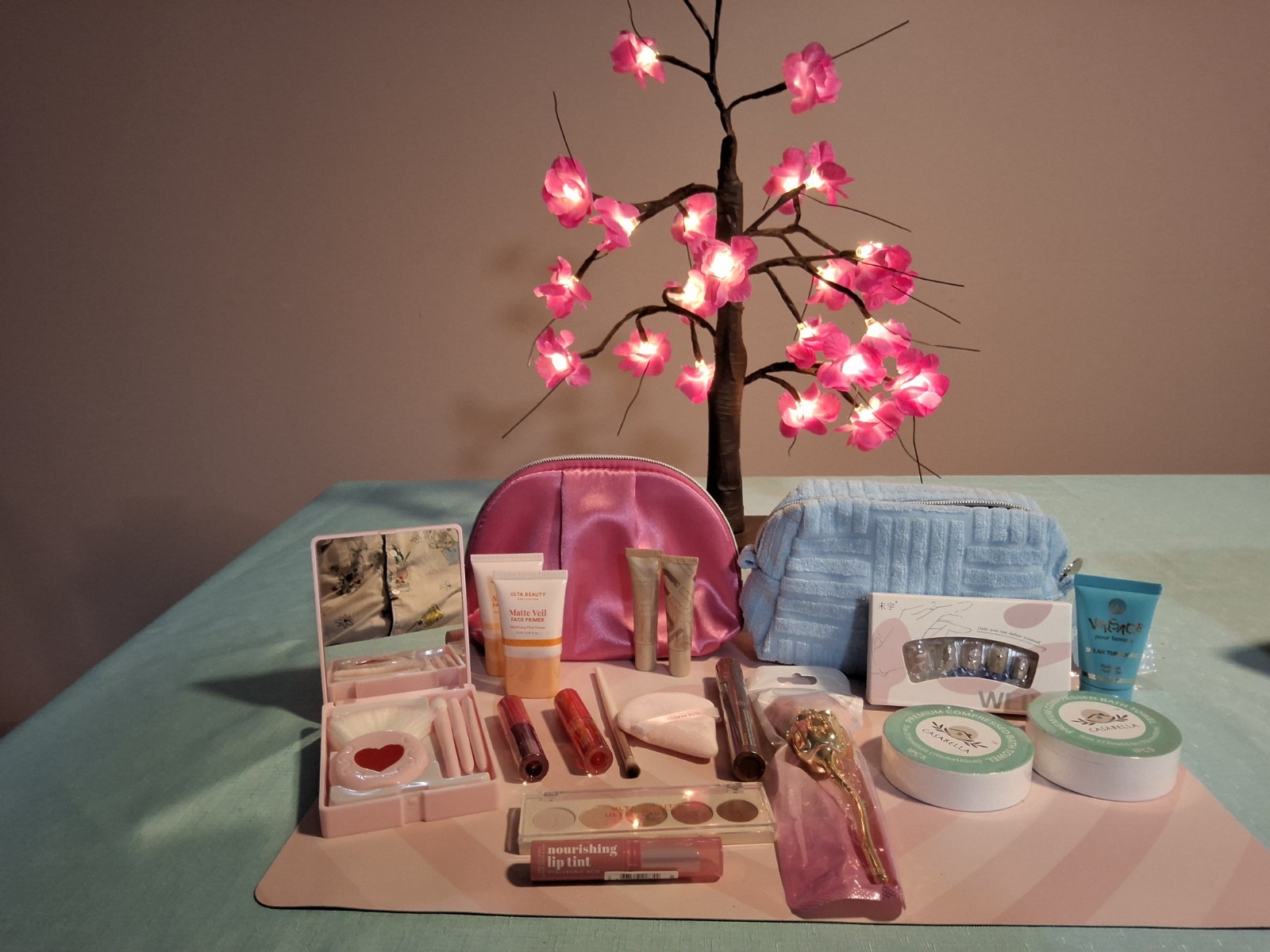 NEW Ulta Beauty, Cetaphil, Versace & Skincare Bundle – Makeup Bags & Tools Set