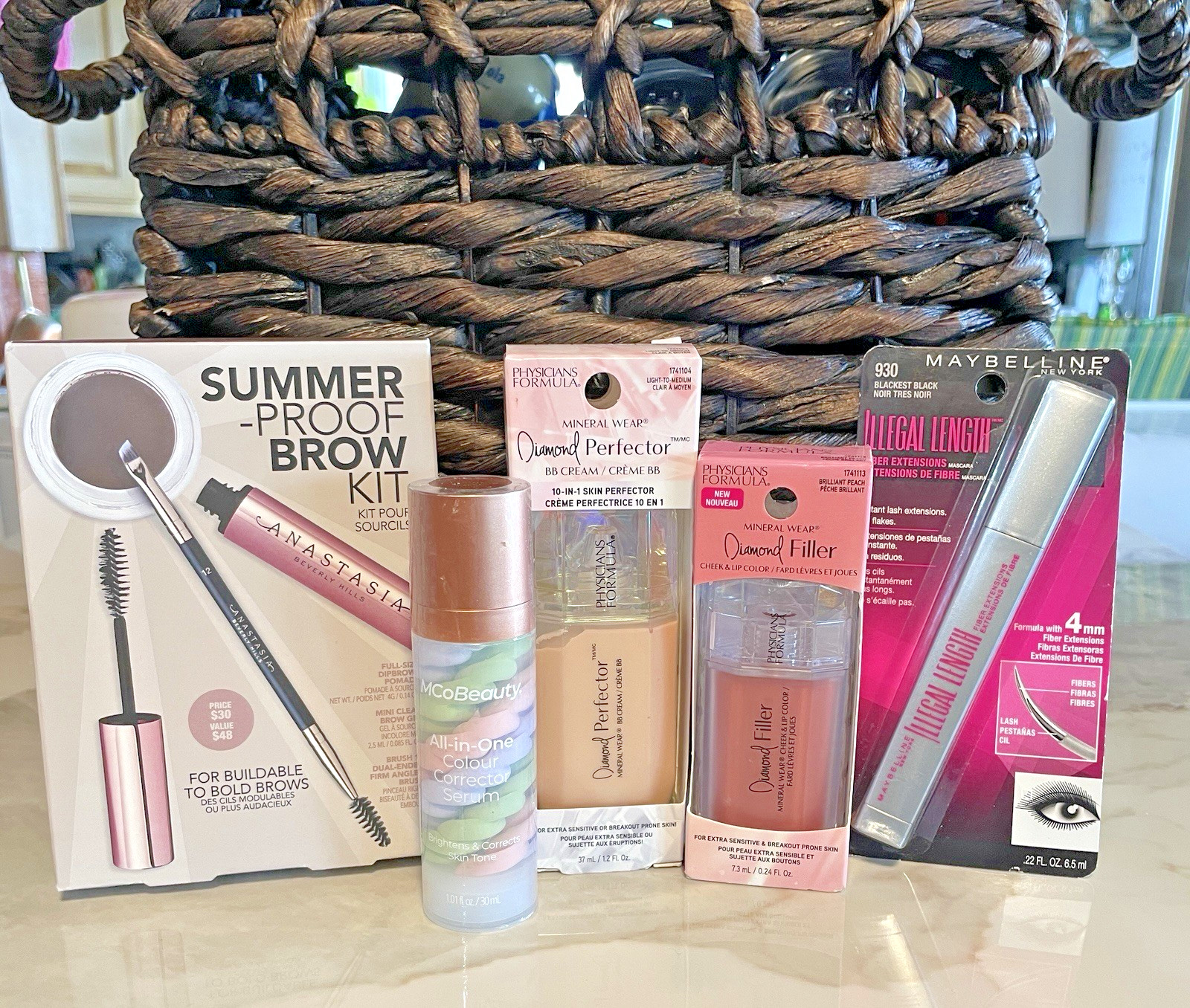 Physicians Formula Mineral Wear / Maybelline / Anastasia / MCO Beauty Makeup Set