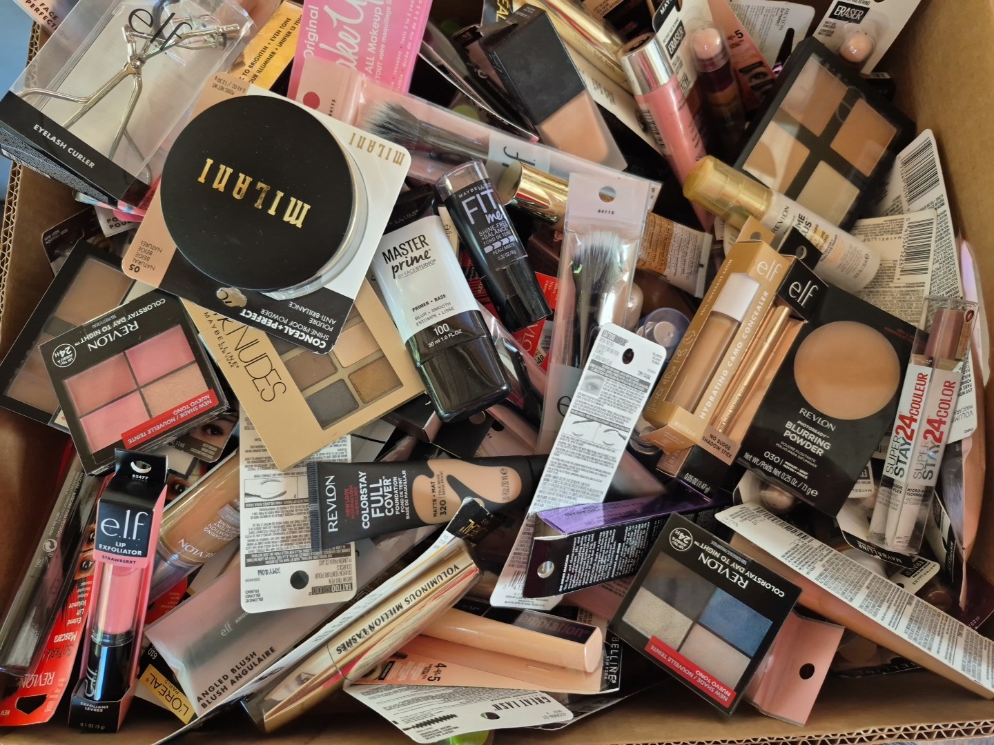 100 Pcs Mixed Makeup, Skin Care, Accessories CoverGirl, Maybelline, L’Oreal, Etc