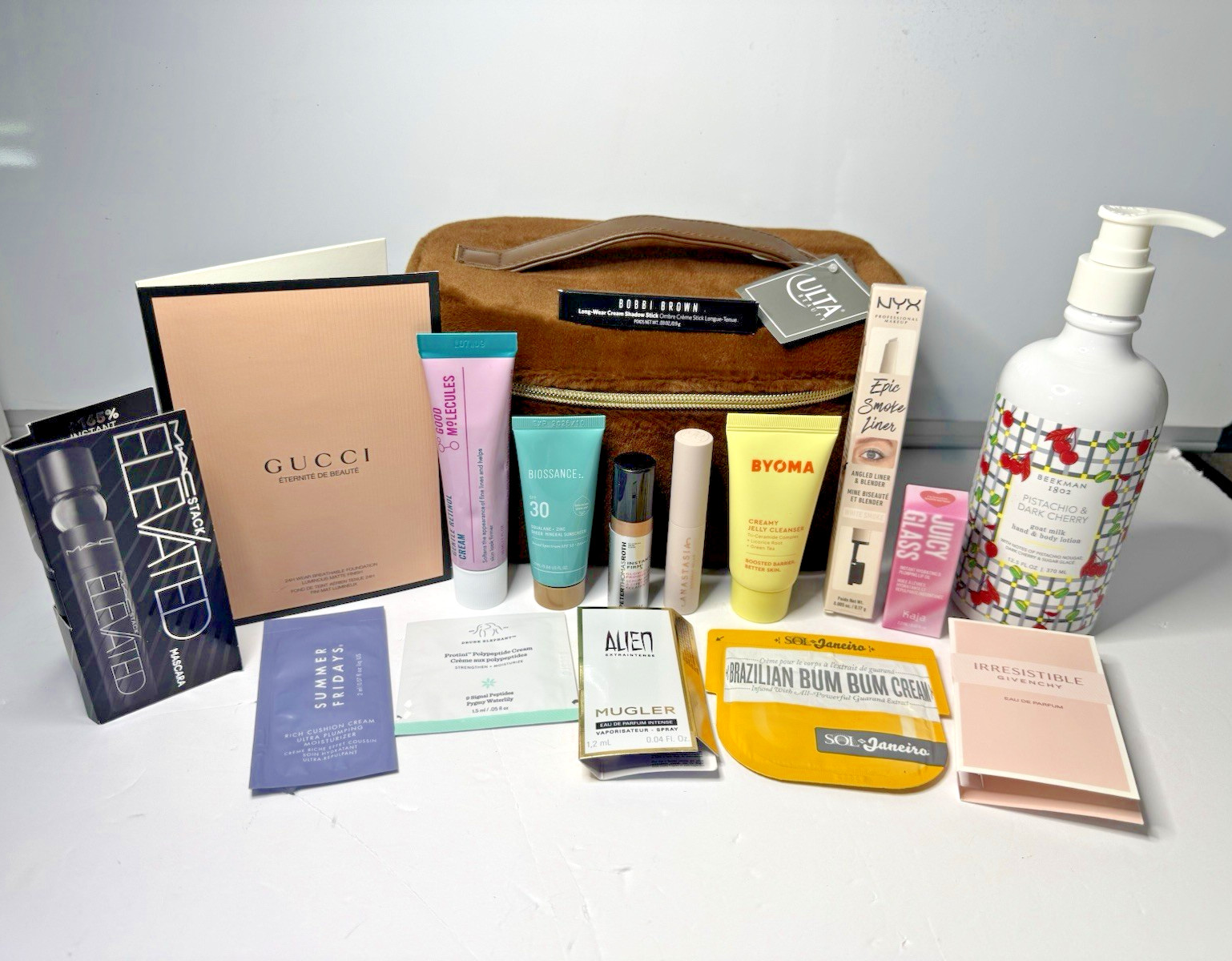 Ulta Beauty Bag Bundle Skincare Makeup 17pcs Lot Beekman Biossance Byoma MAC