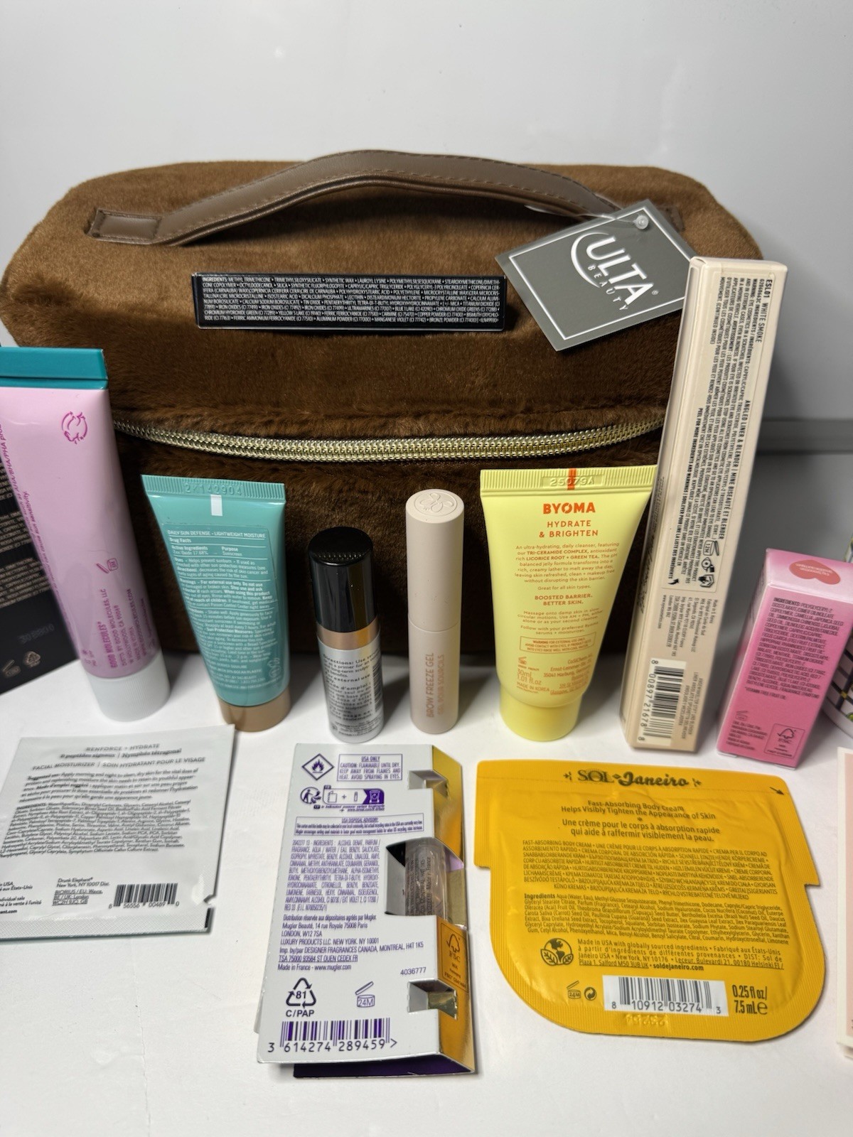 Ulta Beauty Bag Bundle Skincare Makeup 17pcs Lot Beekman Biossance Byoma MAC