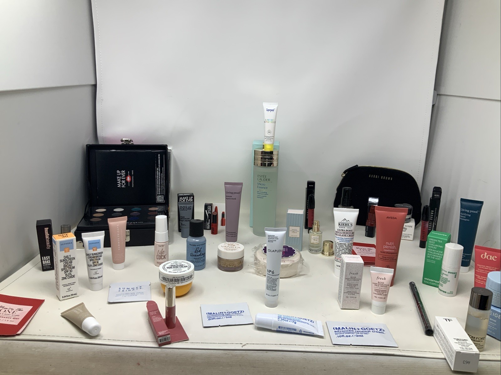 Huge Lot Of 39 Pieces Make Up For Ever & Bobbi Brown Full, Travel & Sample Size