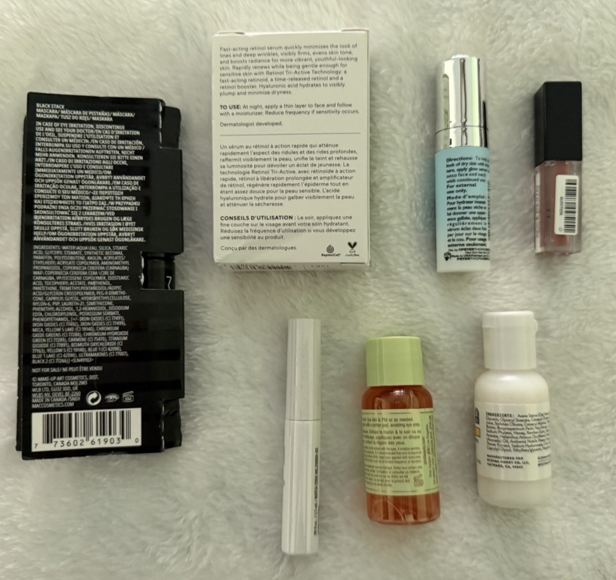 Mixed Assorted Beauty Products Makeup Skincare 40-Pc Lot Mini Travel Sample +Bag