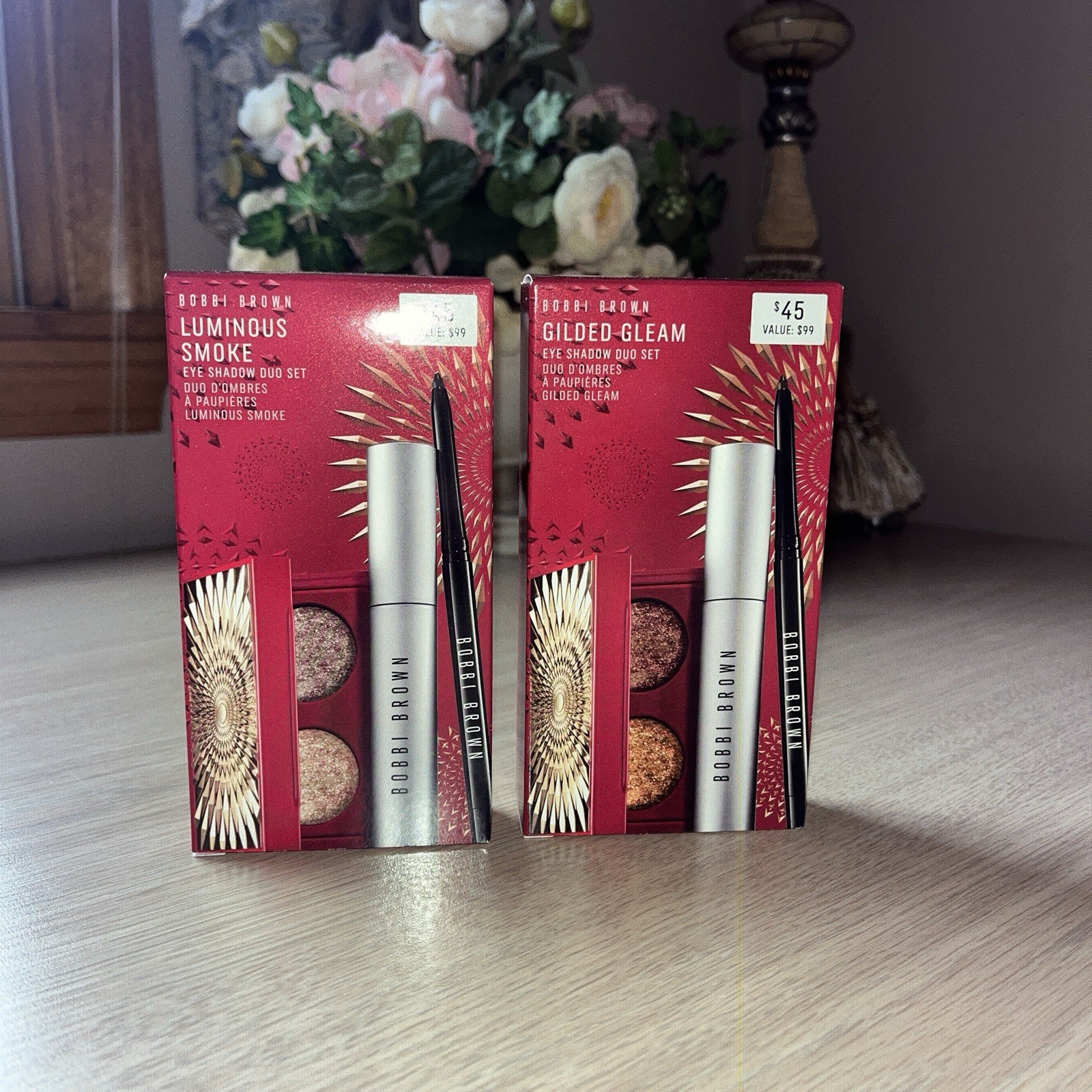Set 2 Bobbi Brown Mascara Liner & Luminous Smoke Eye Shadow NEW GIFT