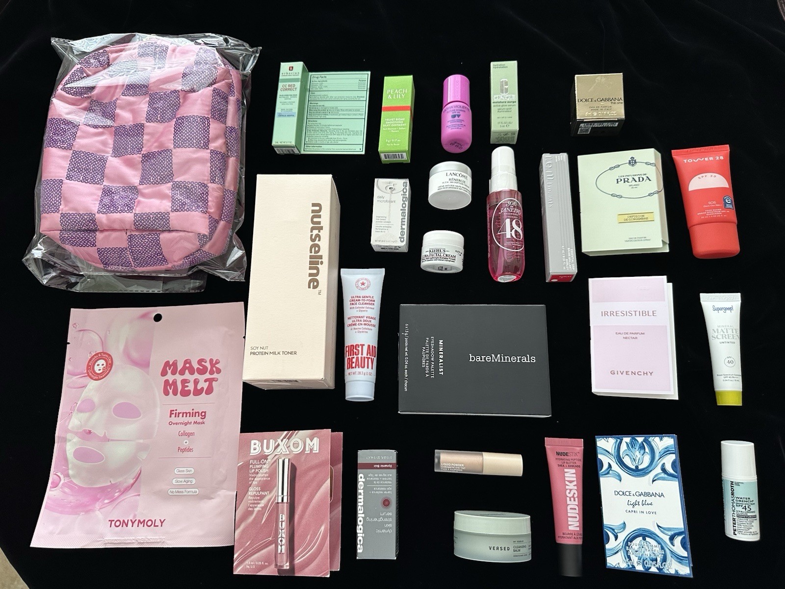 Luxury Beauty Bundle Bare Minerals Sol de Janeiro Tower28 Dolce & Gabbana +