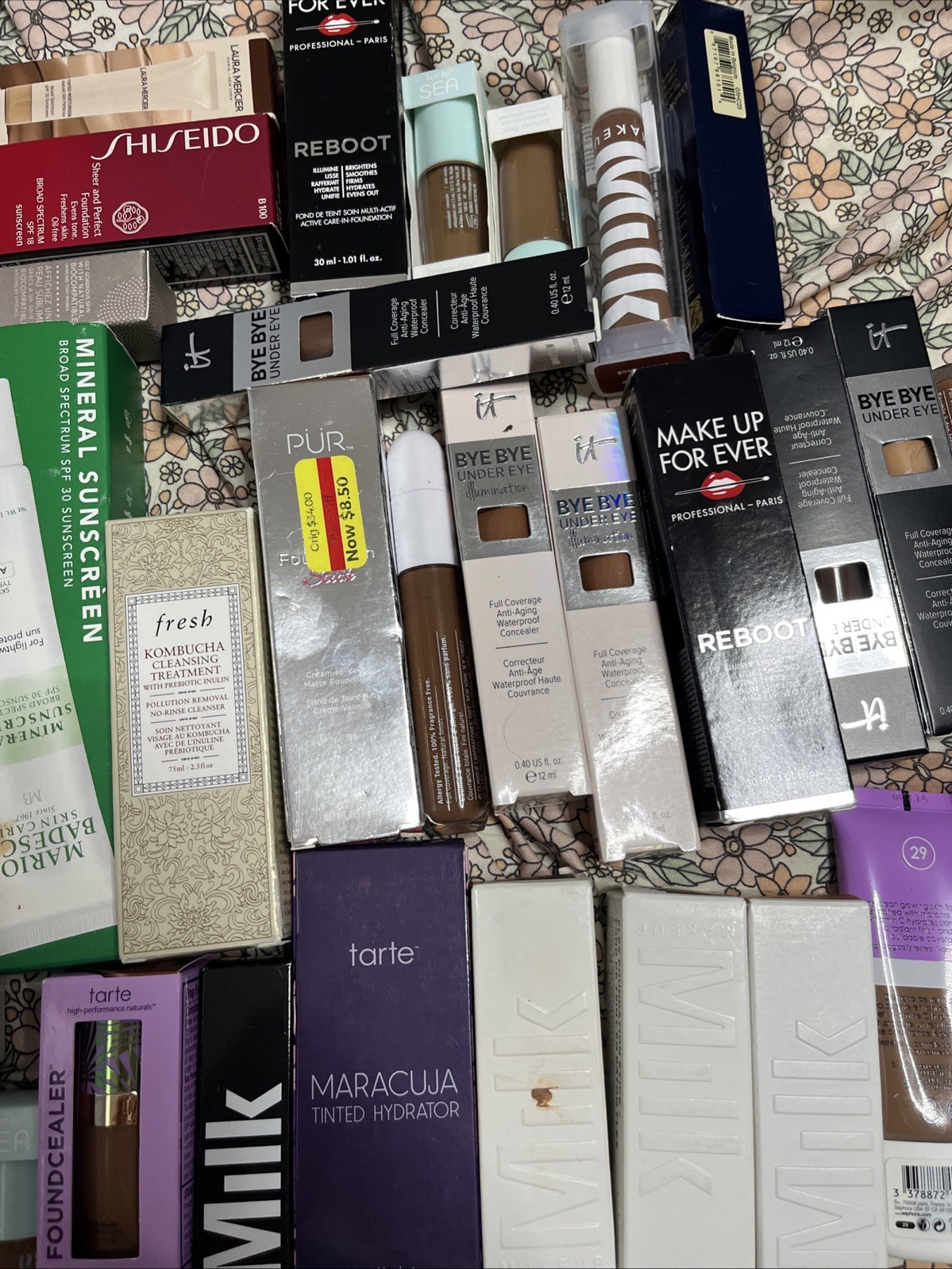18 Bundle Lot Cosmetics Mik Makeup It Tarte Sea Huda Clinique Full Size Premium