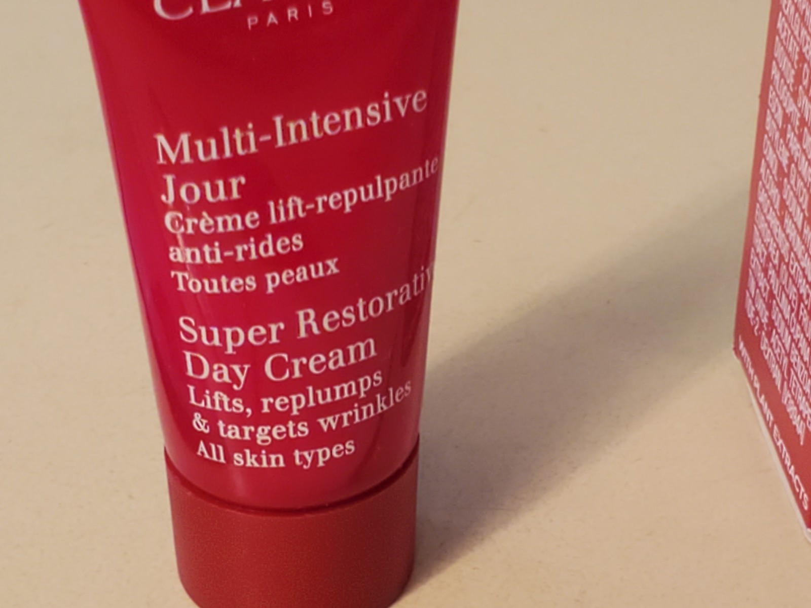 Cosmetics LOT (6) CLARINS Total Eye Lift 3ml, CLARINS Super Rostorative Day +++