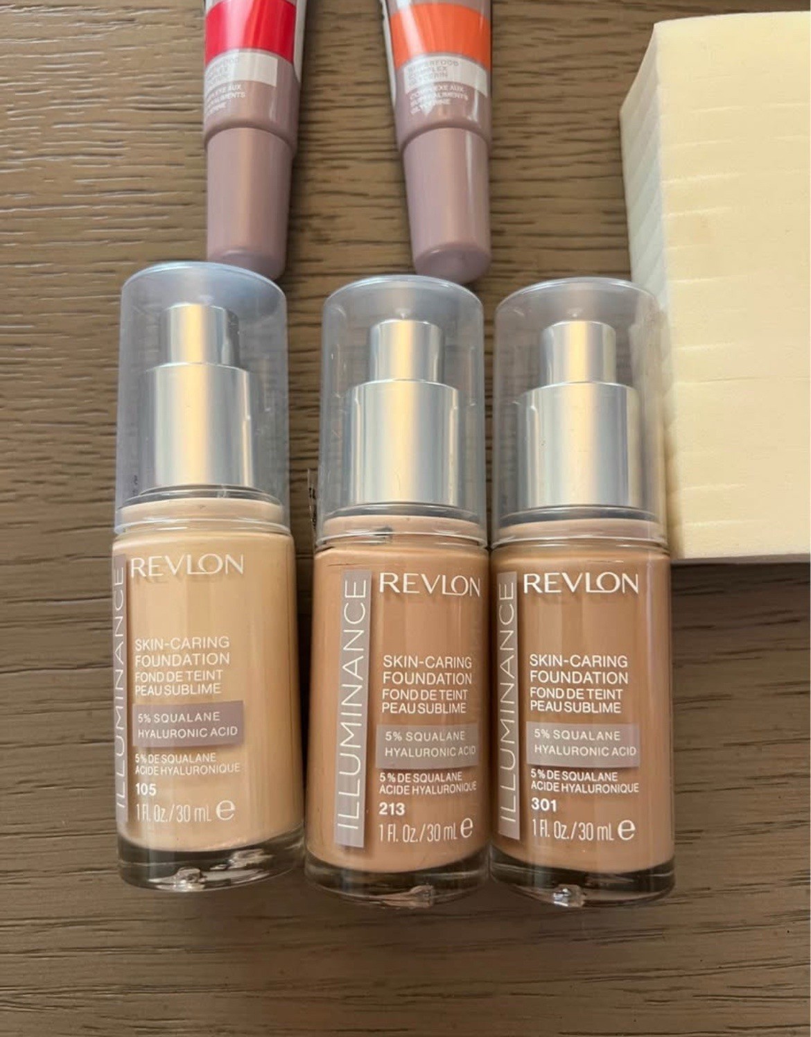 ✨ *NEW* Lot of 14 Revlon Illuminance Skin-Caring Foundation & Gel Serum Bundle