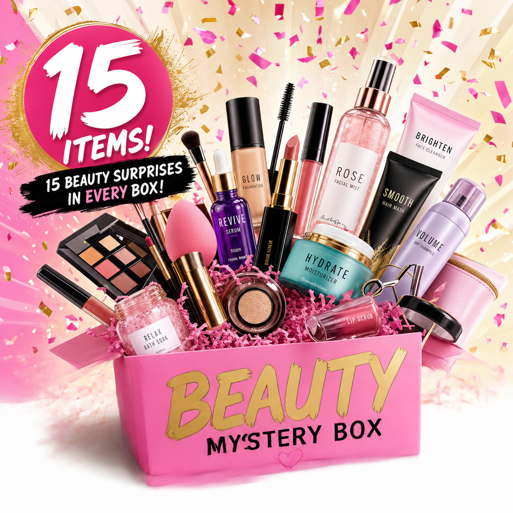 Beauty Lover’s Mystery Box – Makeup, Skincare, Haircare – Overstock & New Items