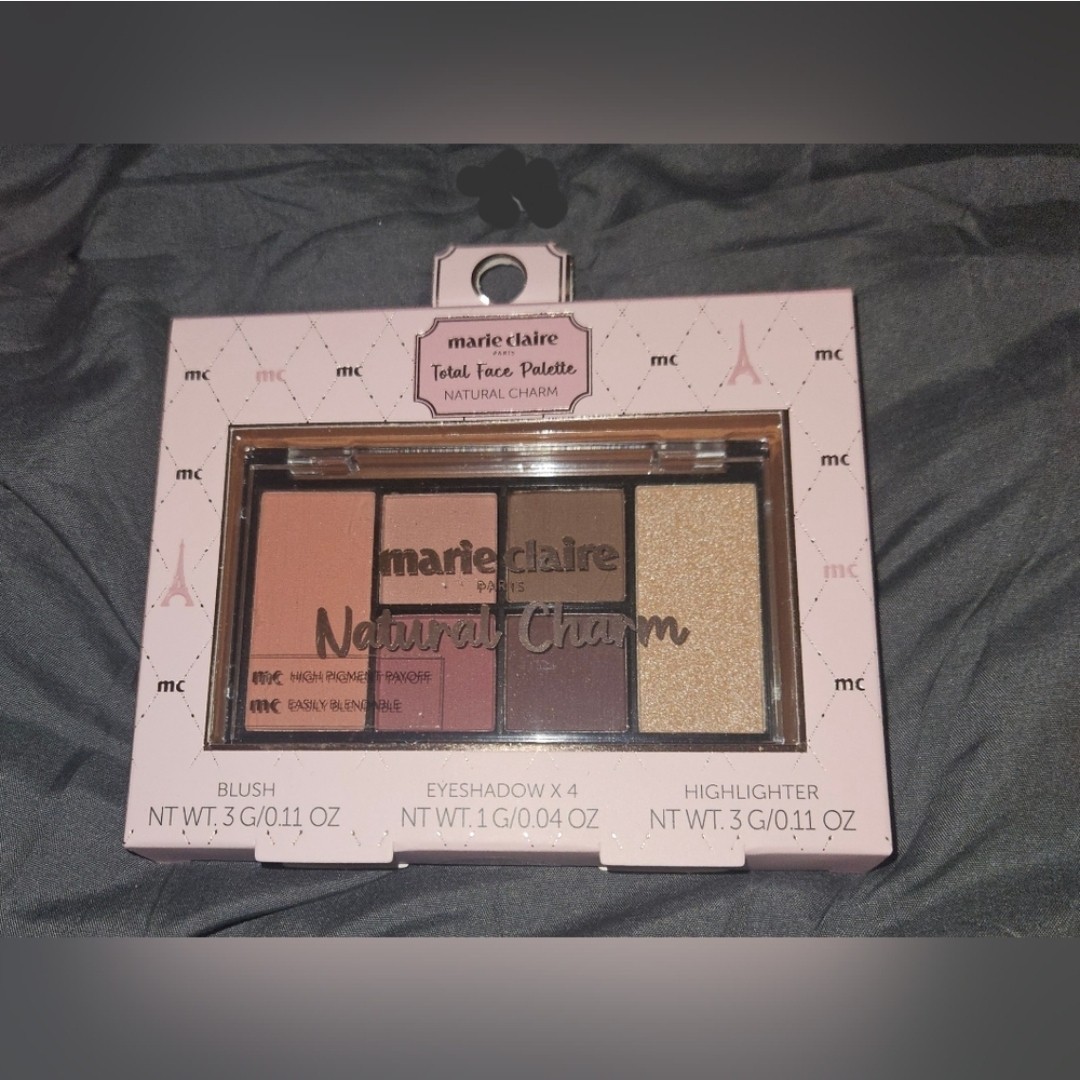 Marie Claire Natural Charm Total Face Palette BNIB Talc-free