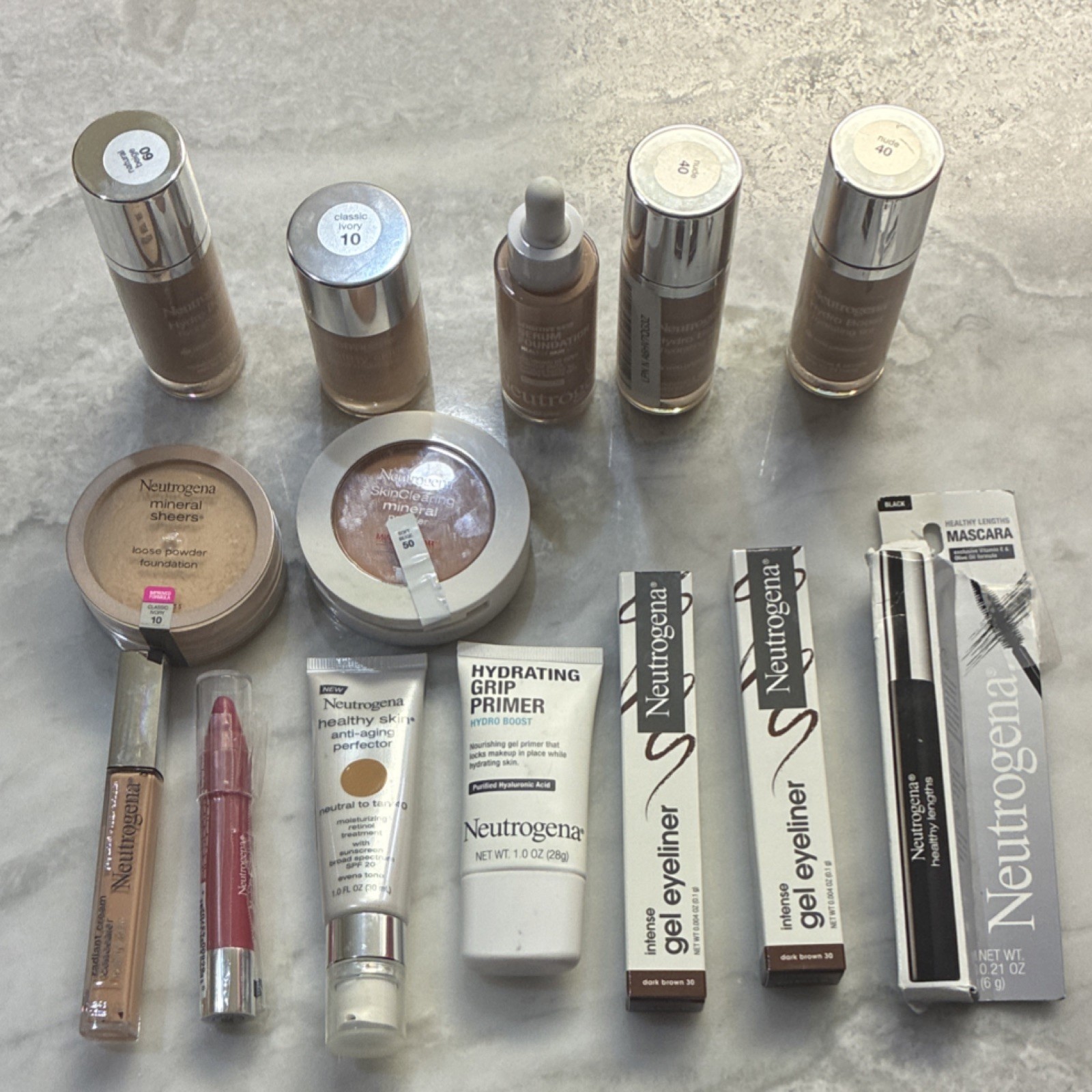 Neutrogena Full Size Makeup Lot Hydro Boost Hydrating Sensitive Skin