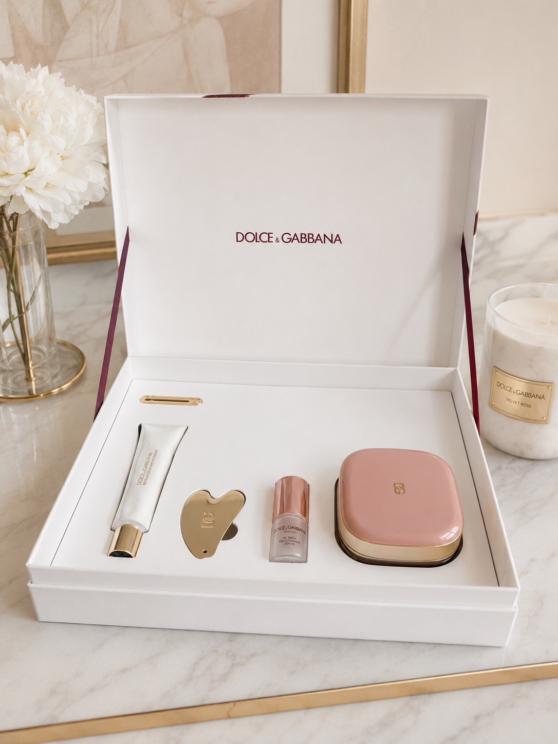 Dolce & Gabbana Set Bergamot Glow Primer 33ml Serum 7ml Cream 50ml Tool