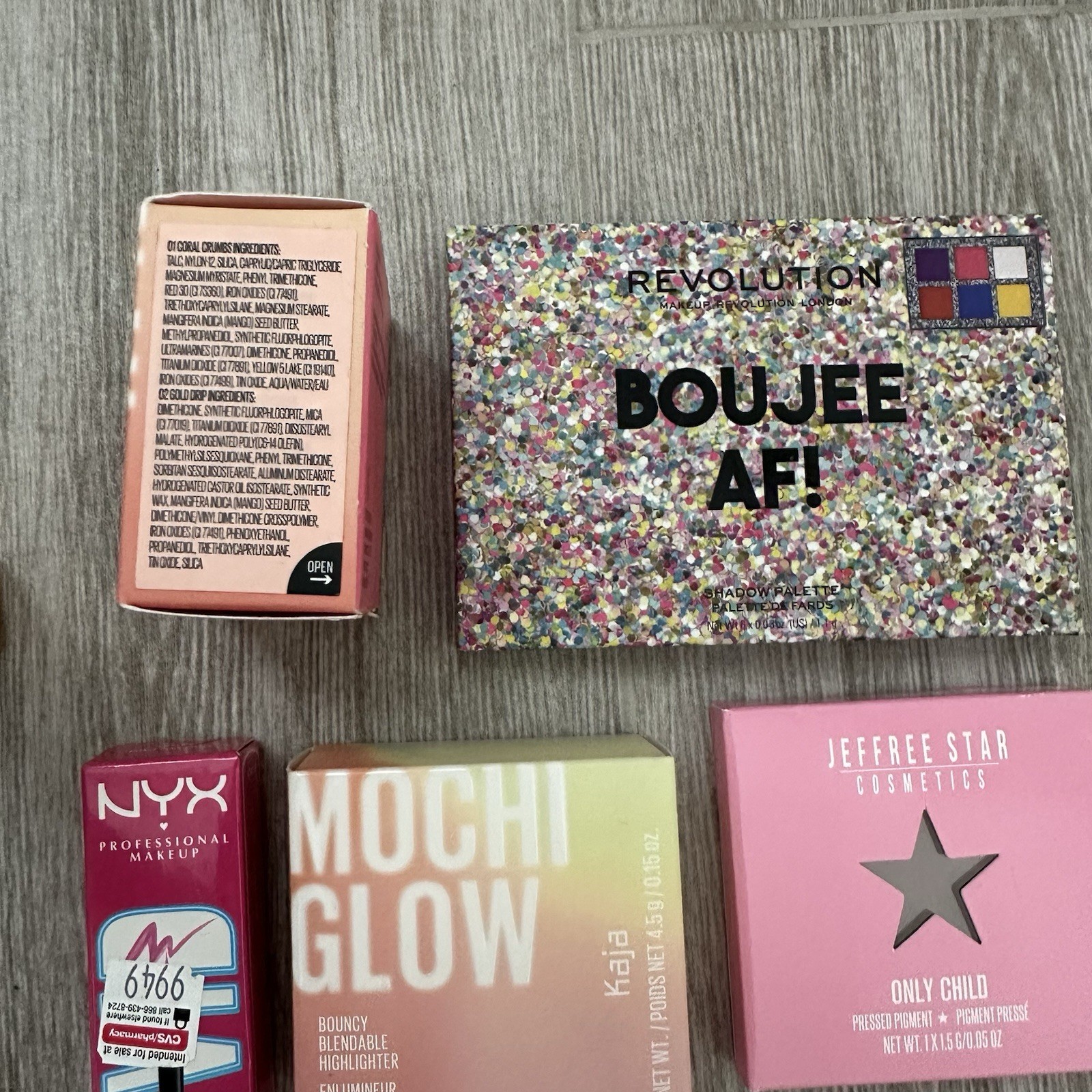 Beauty 6 Piece Makeup Bundle Brand New YSL Lipstick Jeffree Star Kaja Revolution