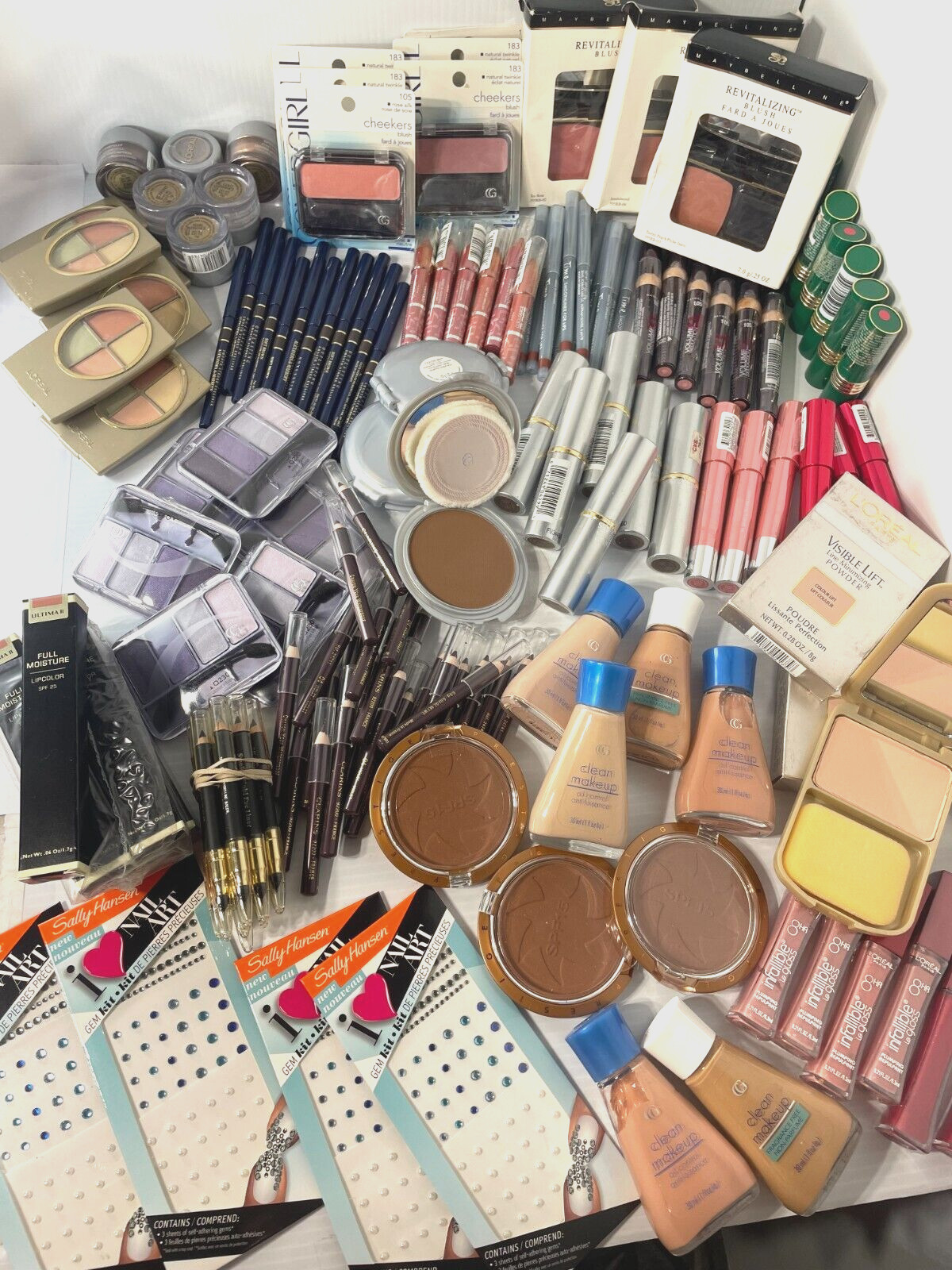 New HUGE 150 PC MAKEUP LOT- L’Oreal,CoverGirl,Revlon++ *RARE HARD-TO-FIND ITEMS