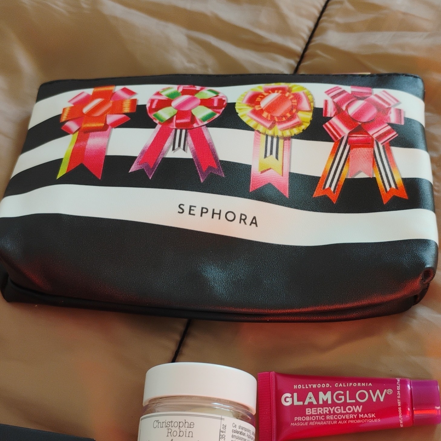 Sephora Travel Size Makeup & Skincare Lot w/ Bag: Mario, BERRYglow, A-Gloei