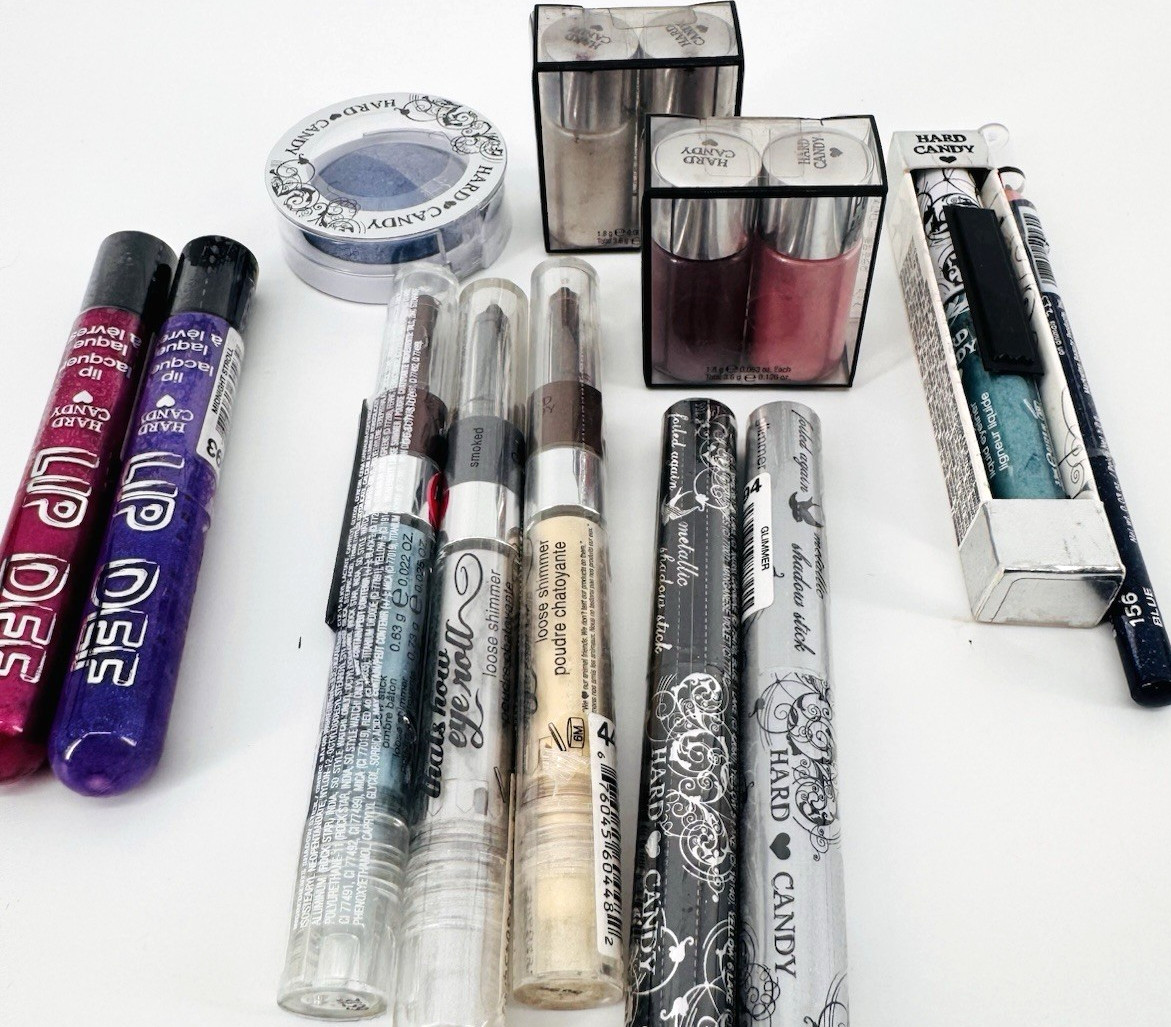 Lot Of Makeup Hard Candy Eyeshadow, Lip Gloss, Liner, New & Sealed FREE Shipping