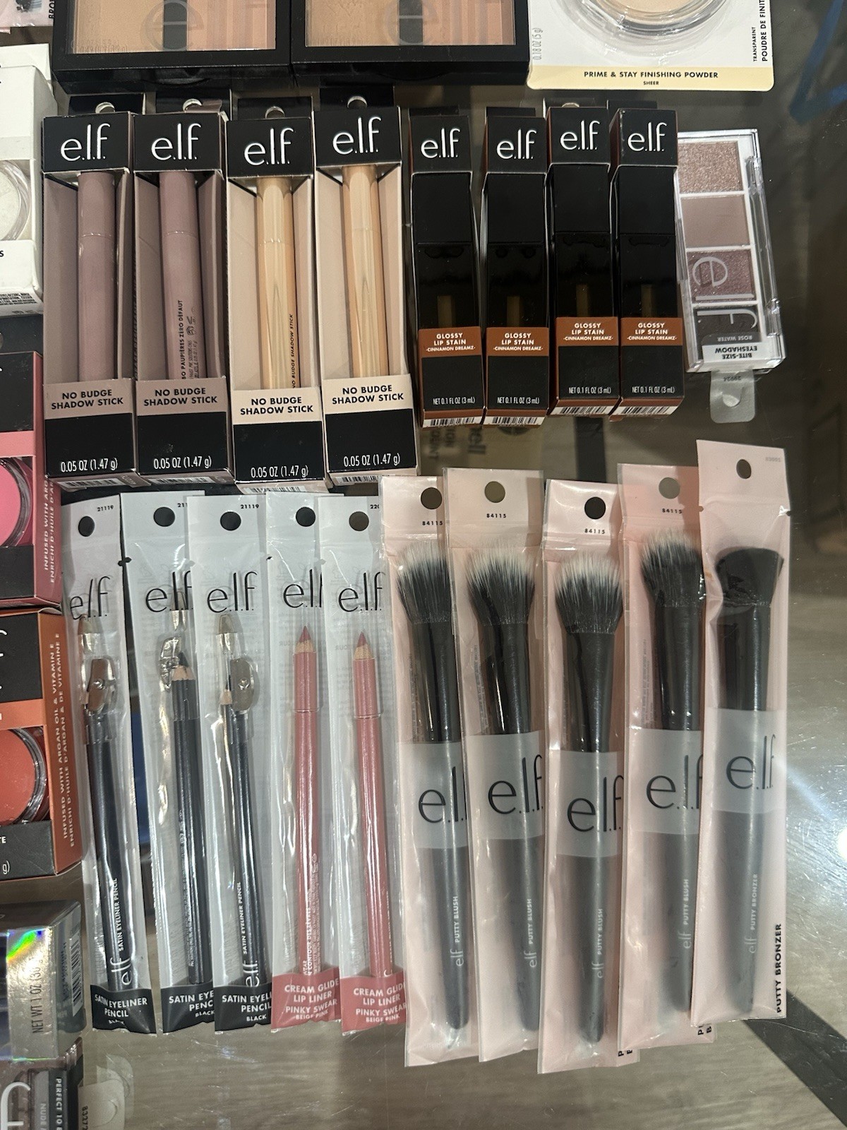 e.l.f. Full Size Mixed Makeup Lot: Soap Brow, Putty Blush/Bronzer, Lip Stain