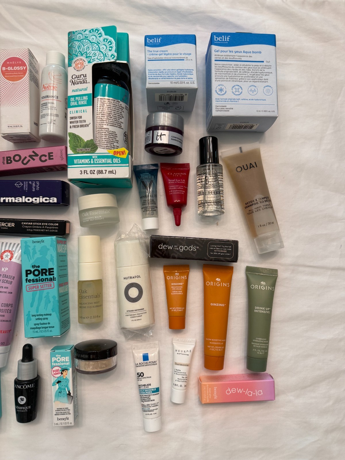 Luxury Beauty Sample & Travel Size Lot 62+ Items Skincare Makeup Mixed Brands