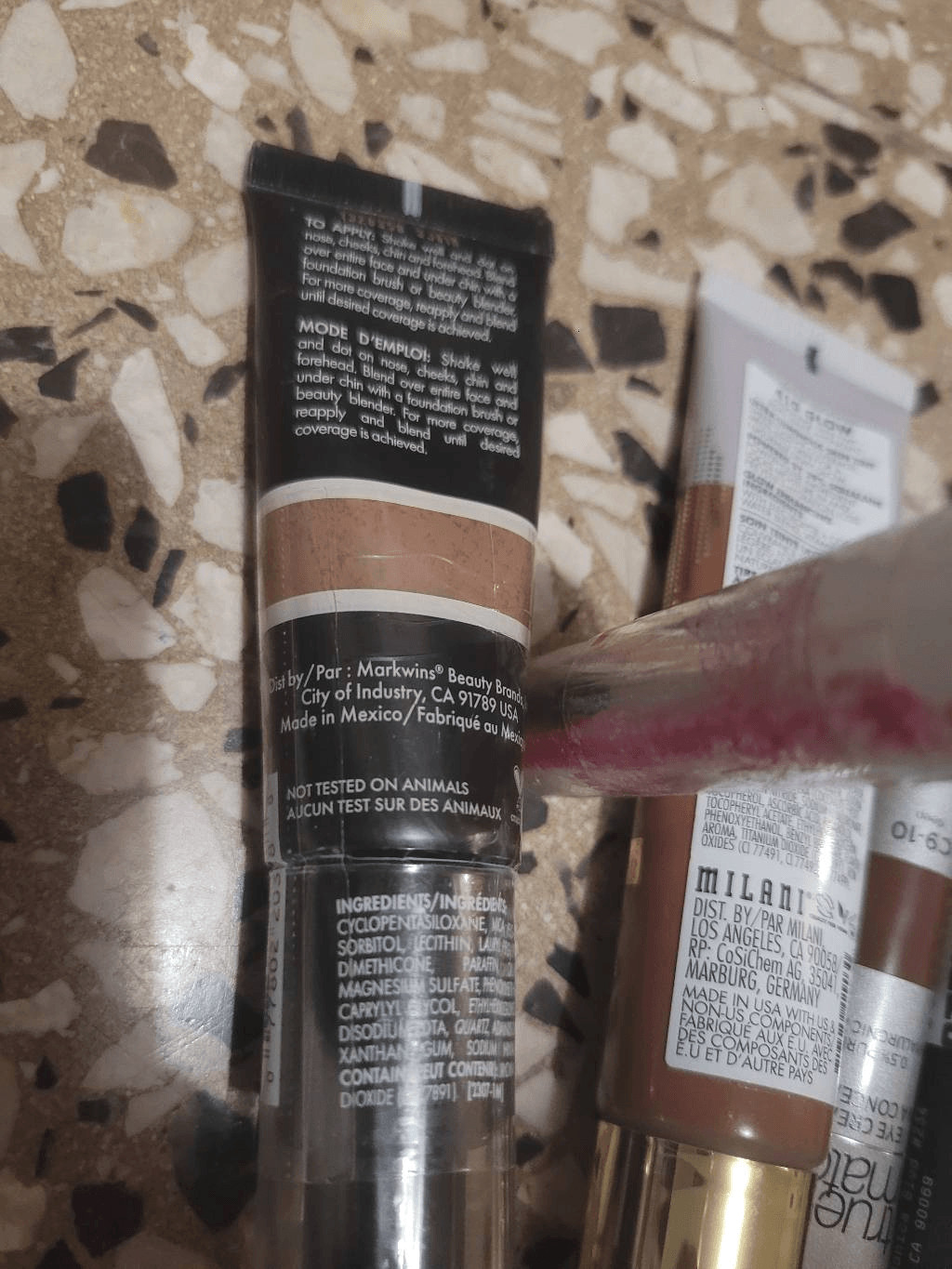 Make up of multiple brands