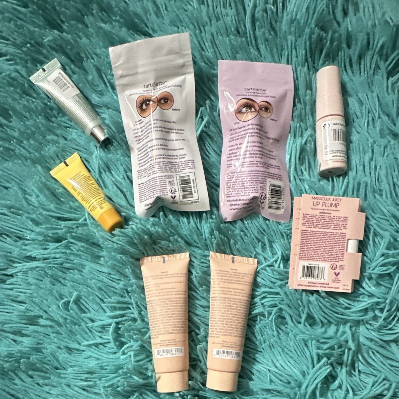 Tarte 8pcs Travel Set:Maracuja LipPlump/Setting Spray/Mascara + Kristin Ess S/C