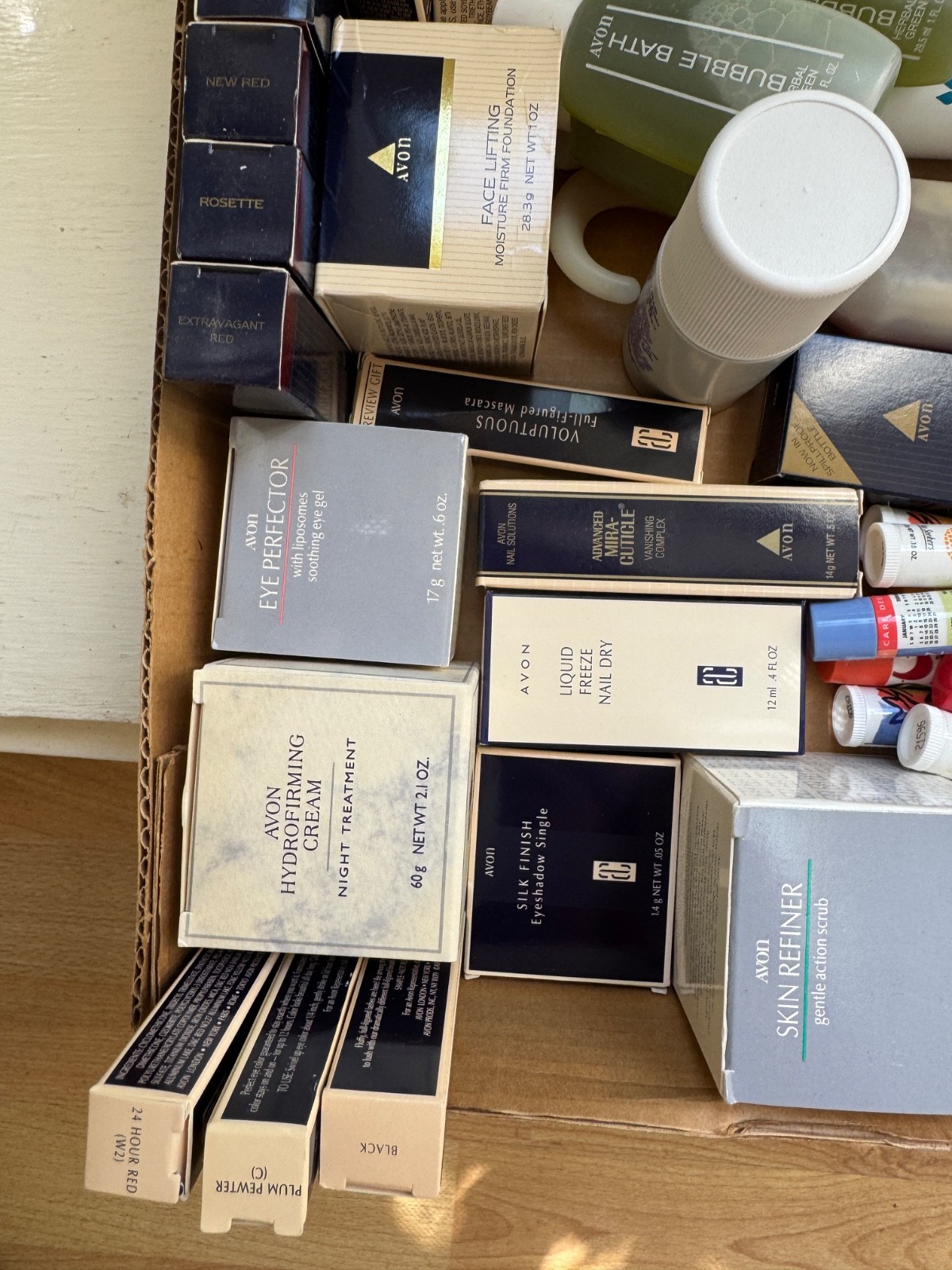 LARGE Lot of Vintage Avon Products from the 1990s – Make-Up, Lipstick More