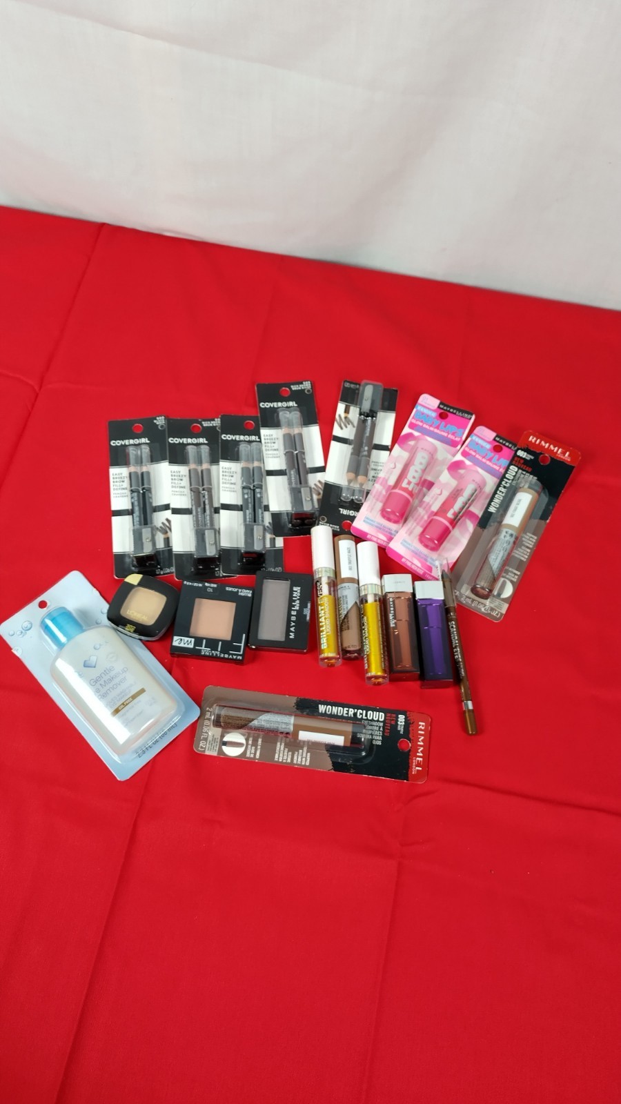 womens makeup Lot Loreal Çover Girl Maybelline Eyeliners Lip Baum Eye Shadow