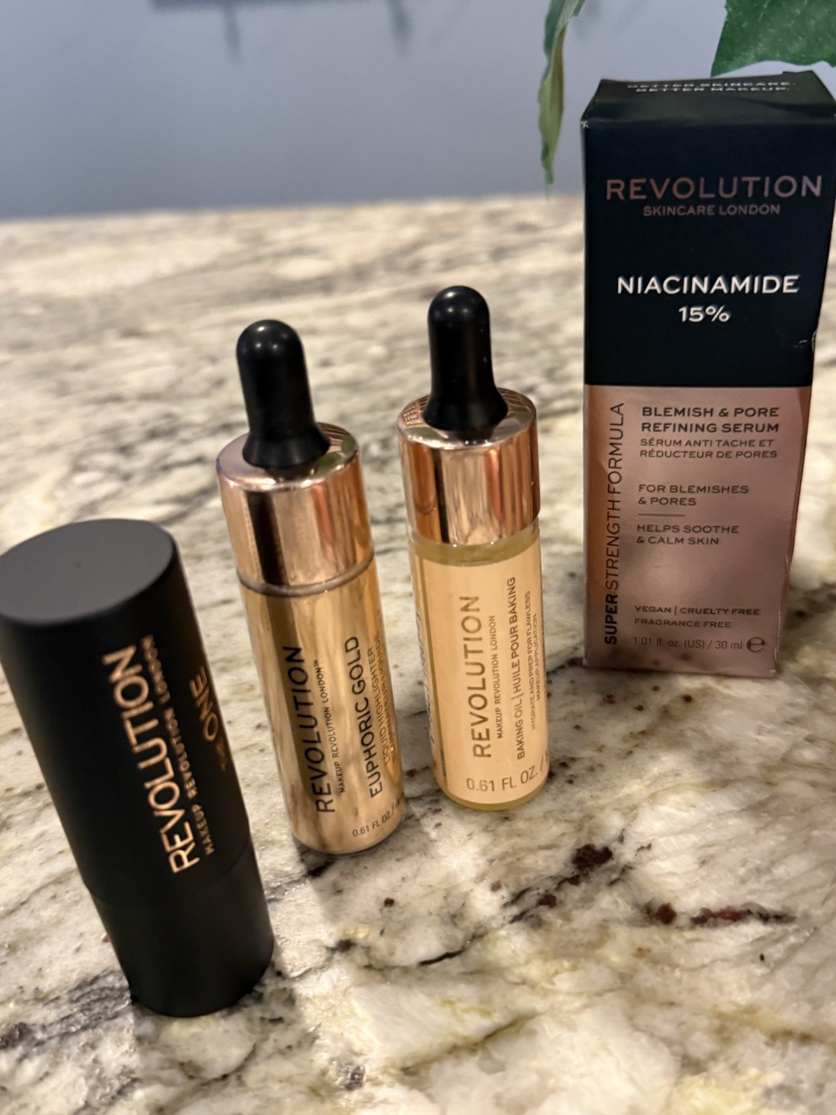 Revolution London 15 Piece Makeup Lot Foundation, Concealer, Serums Etc. NEW!