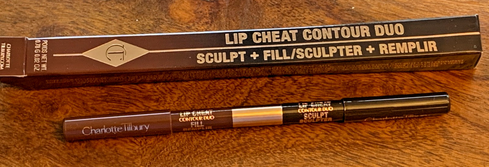 Charlotte Tilbury Lip Cheat Contour Duo Stick – Deep shade – New In Box