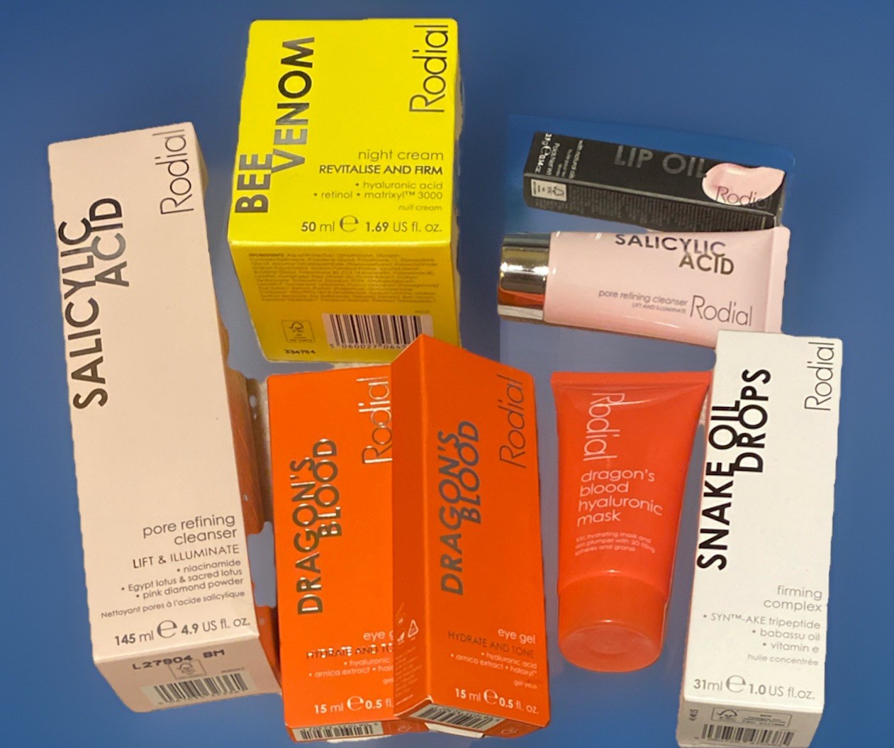 💋8pc HighEnd Premium Beauty RODIAL Skincare FULL &TRAVEL SZ Bundle ALL THIS❣️
